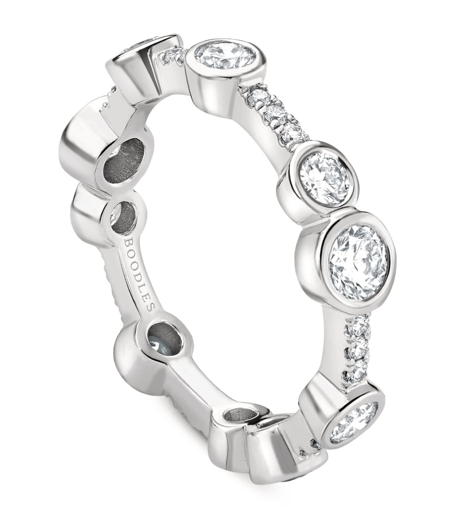 Platinum and Diamond Waterfall Ring PLATINUM Image 1