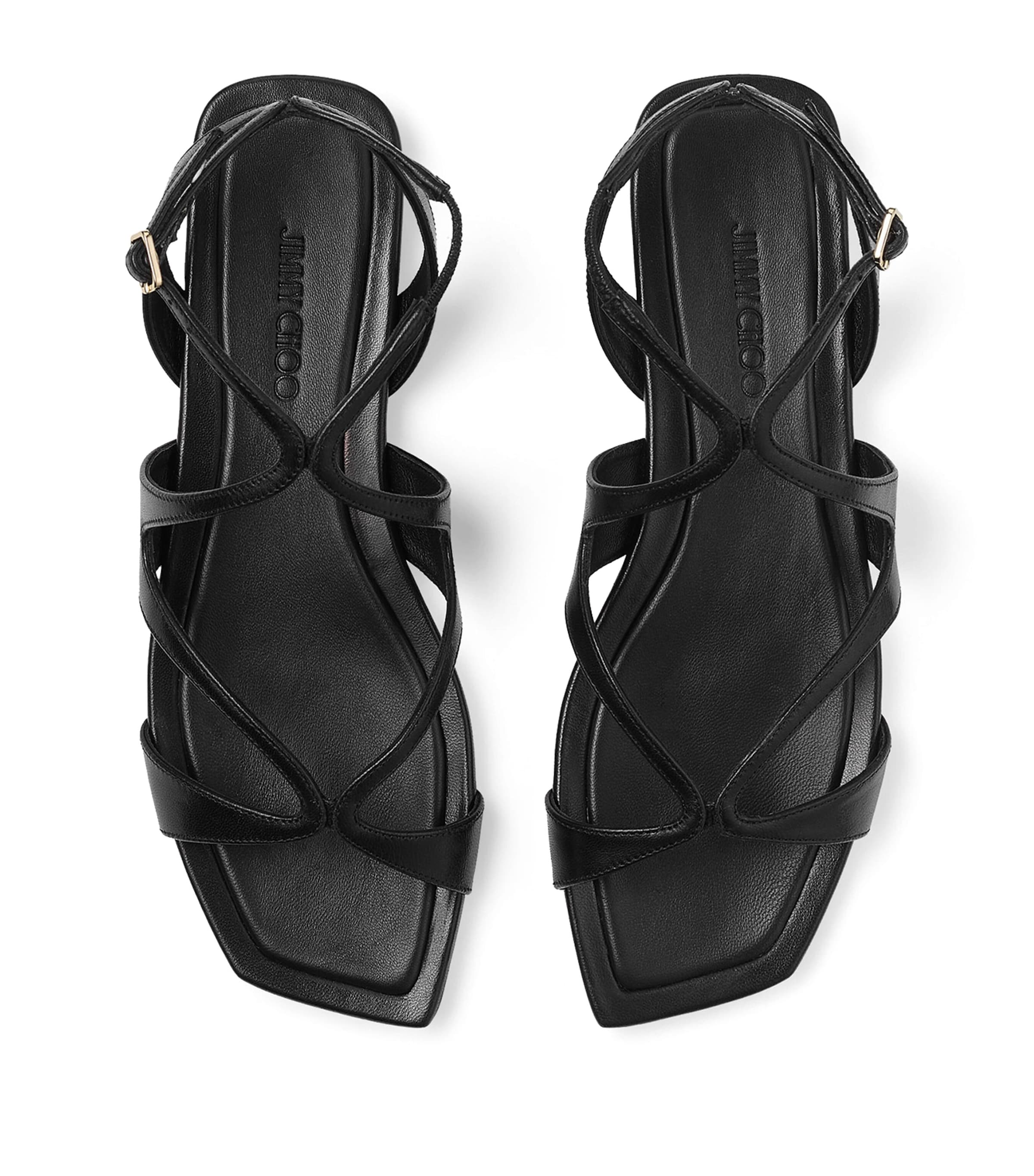 Jimmy Choo Ayla Leather Sandals Black Image 3