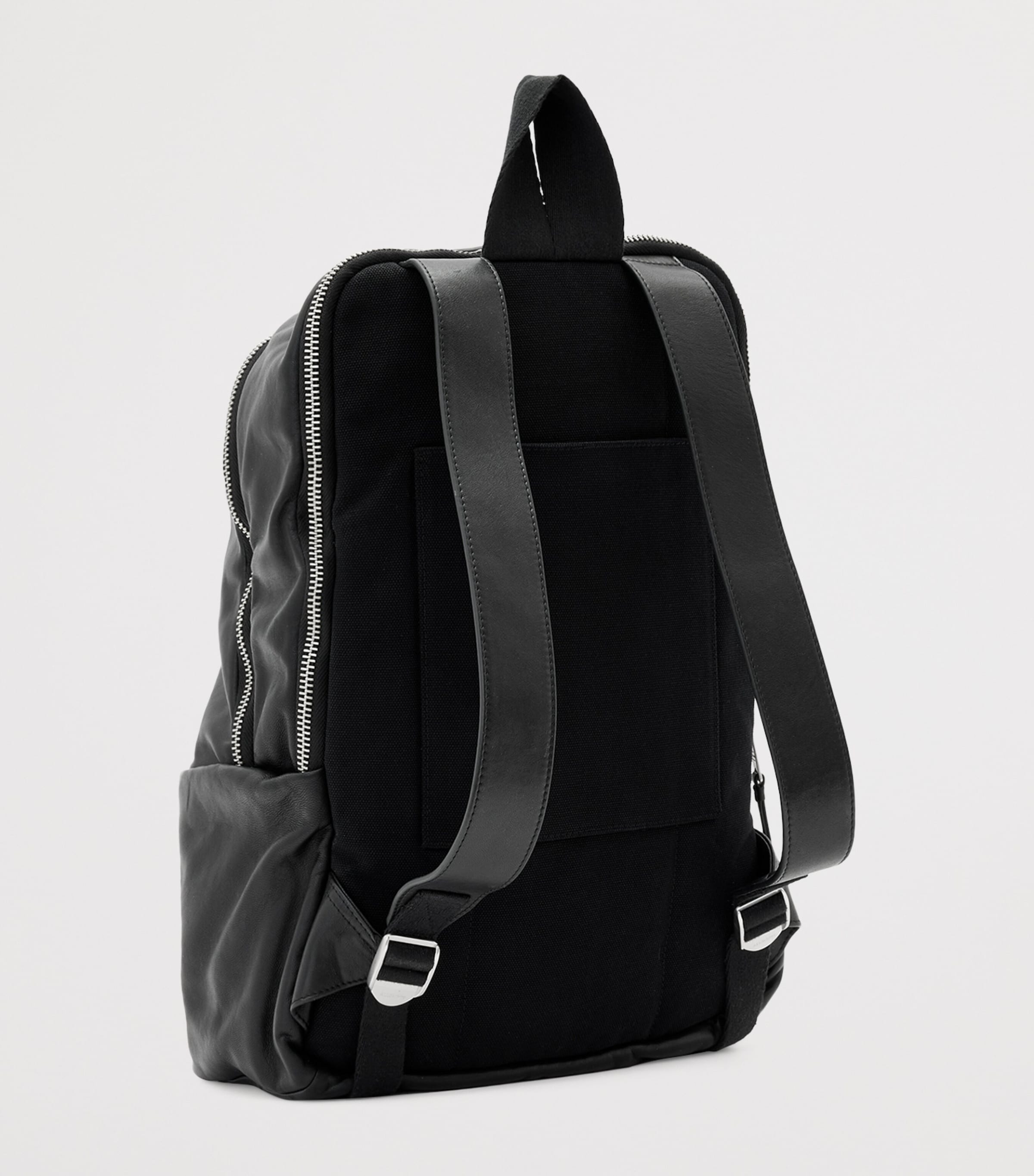 Leather Finn Backpack BLACK Image 3