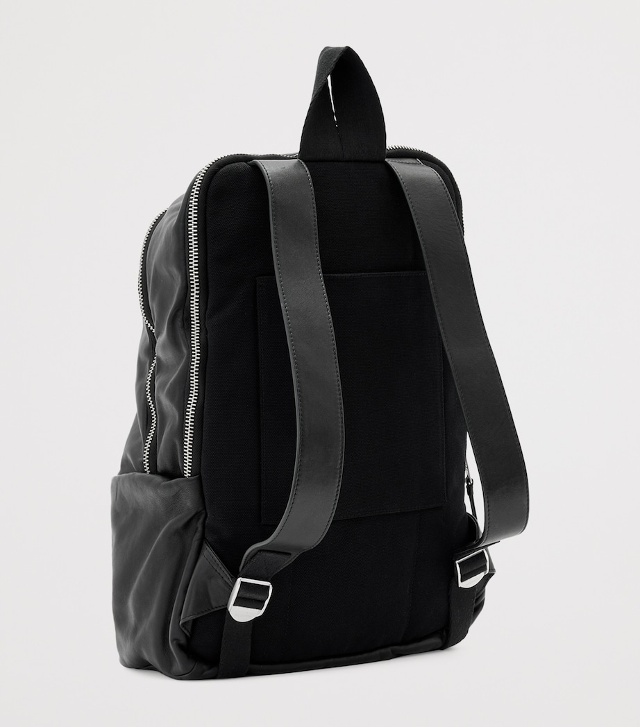 Leather Finn Backpack BLACK Image 3