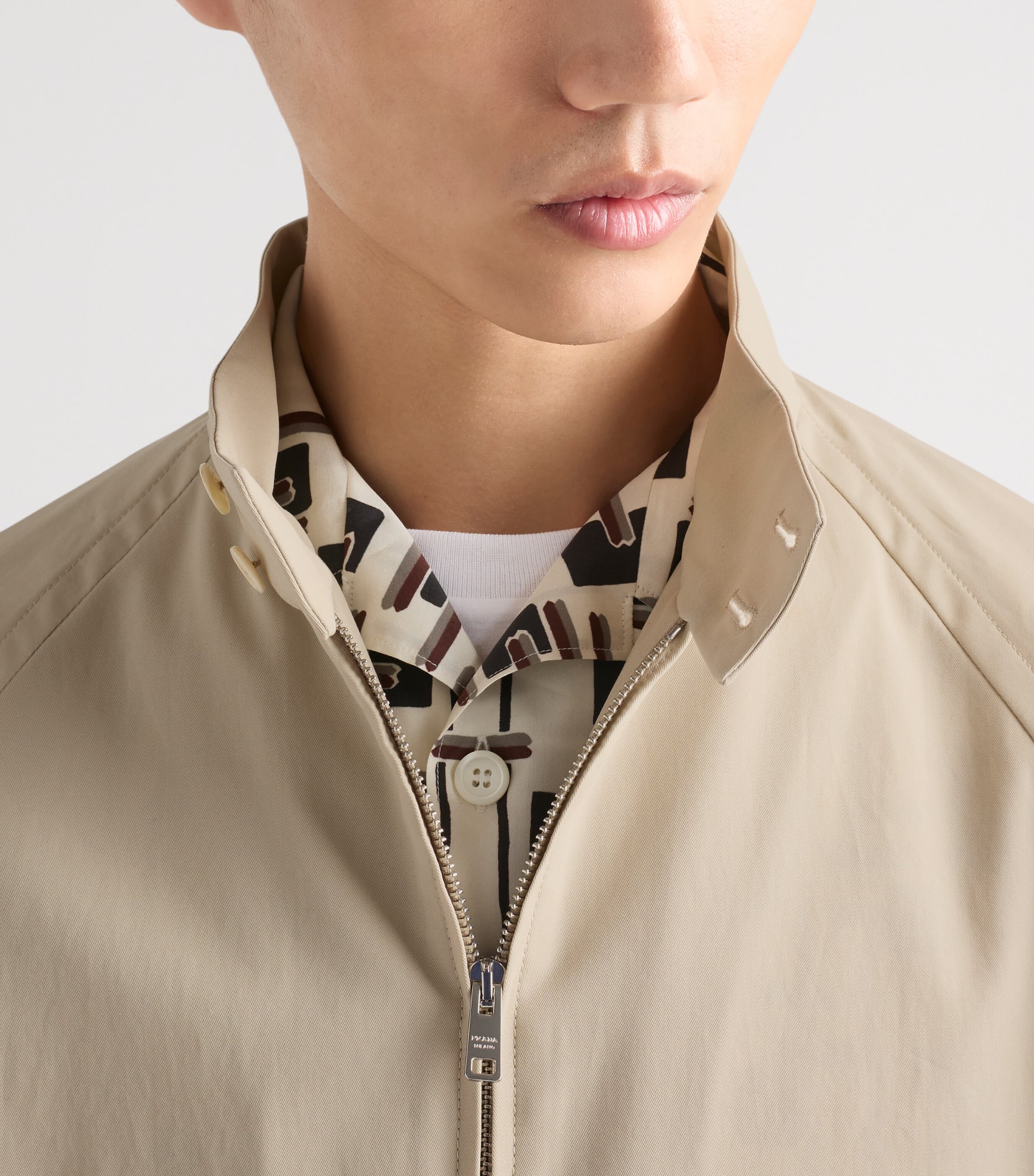 Cotton Stand-Collar Jacket F0036 Image 3