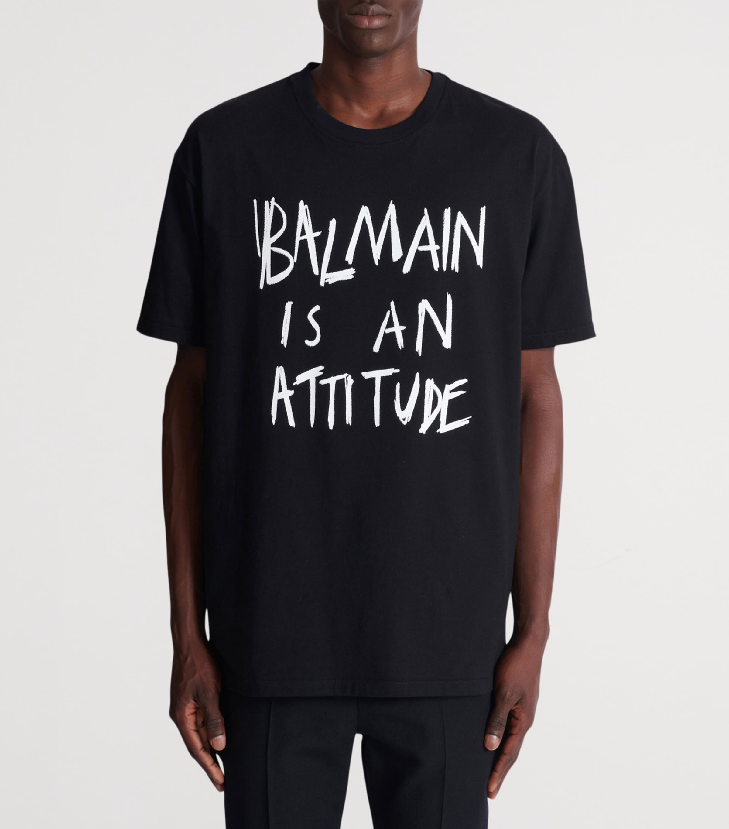 Cotton Logo T-Shirt EAB NOIR/BLANC Image 4