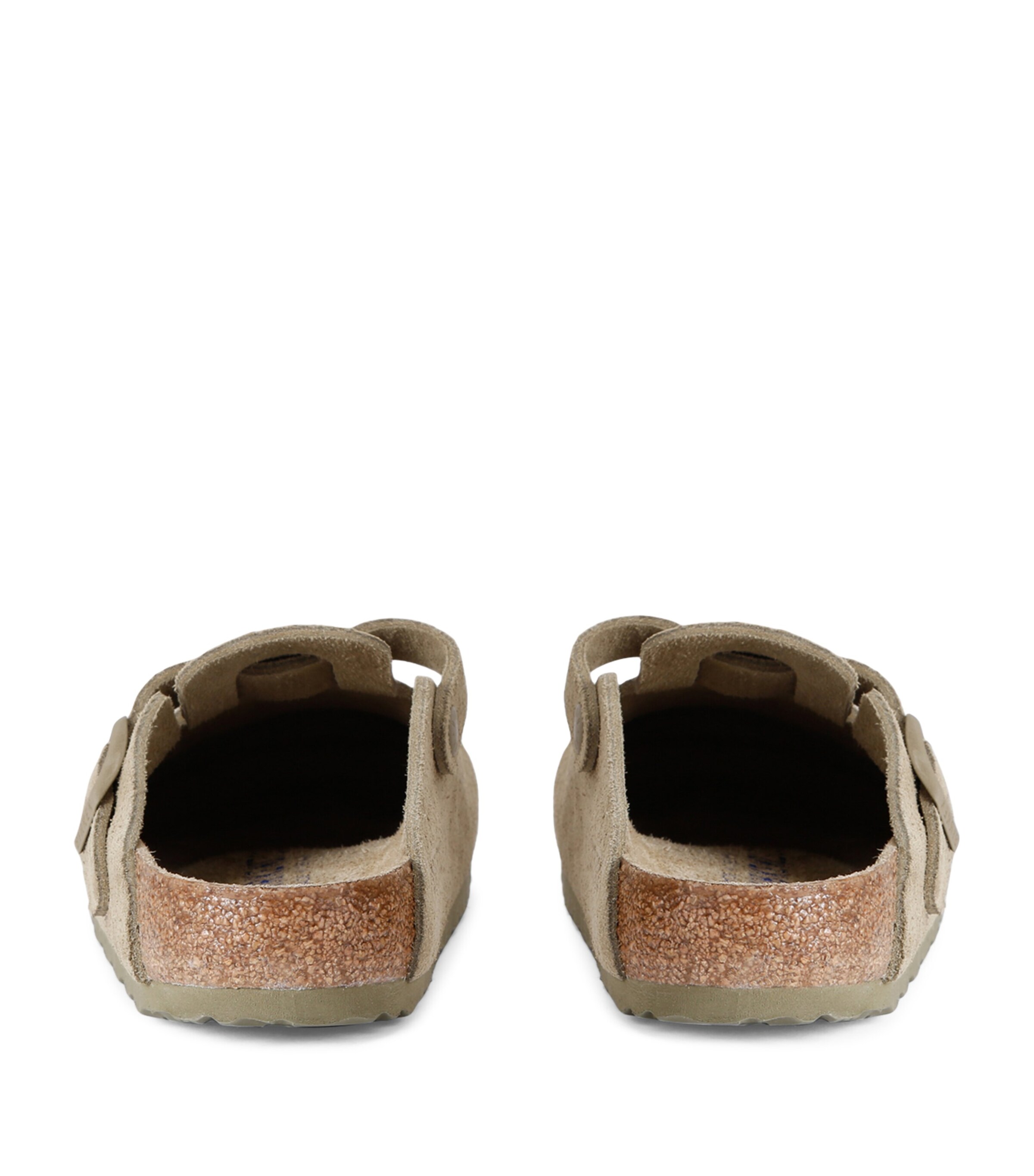 Suede Boston Clogs KHAKI Image 2