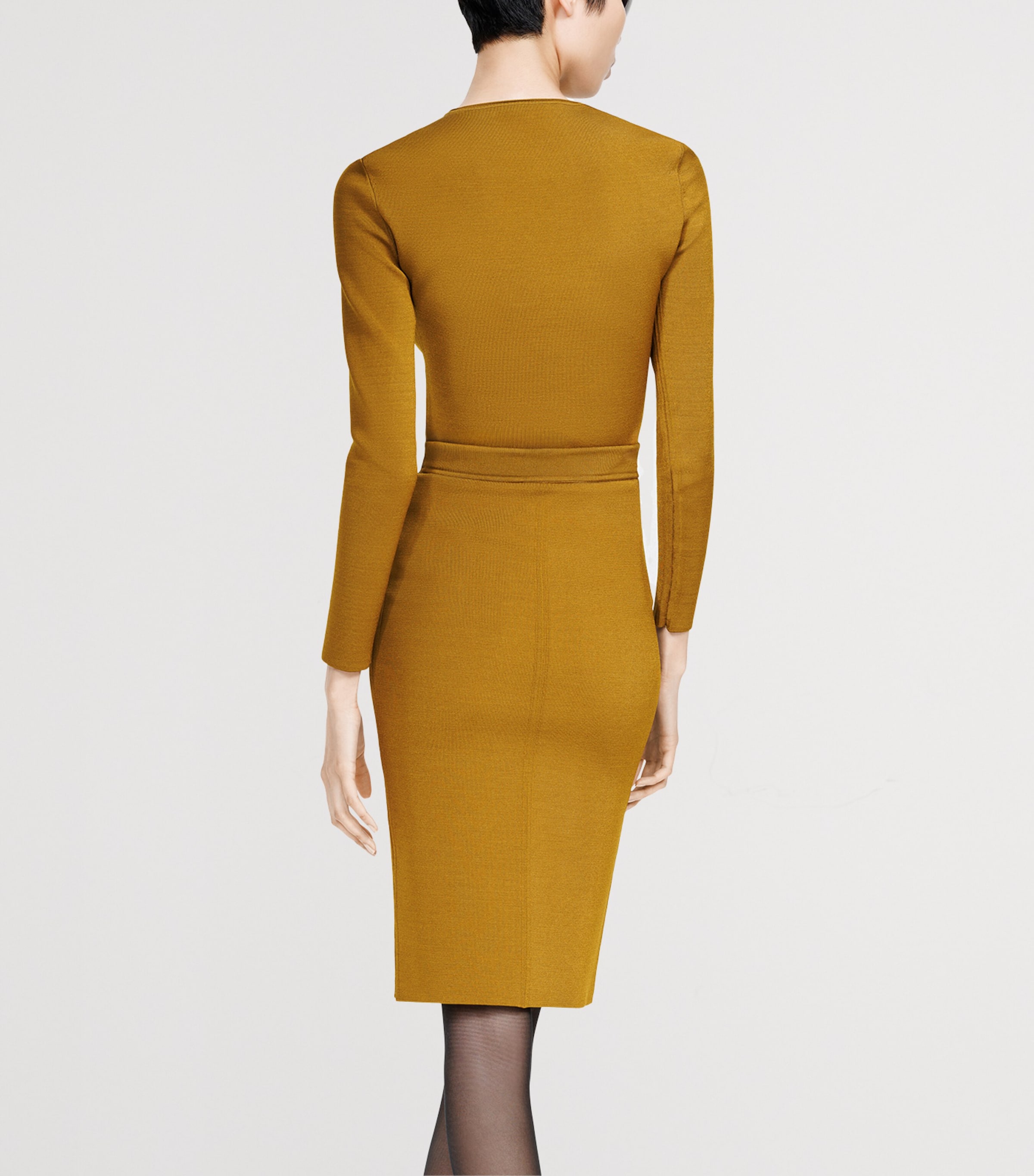 TOM FORD Womens Knitted Midi Skirt Gfb Image 3