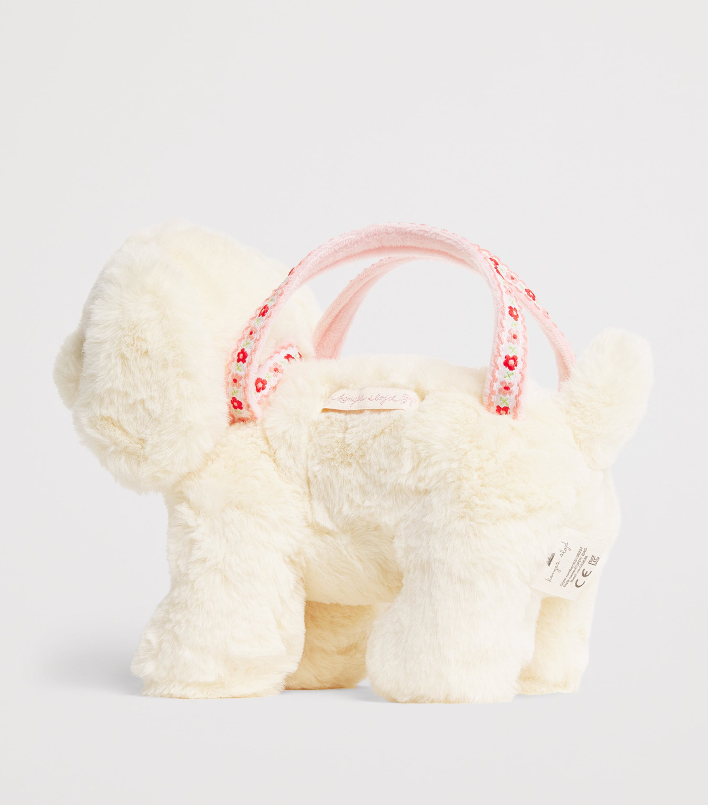 KONGES SLOJD Plush Puppy Bag White Image 2