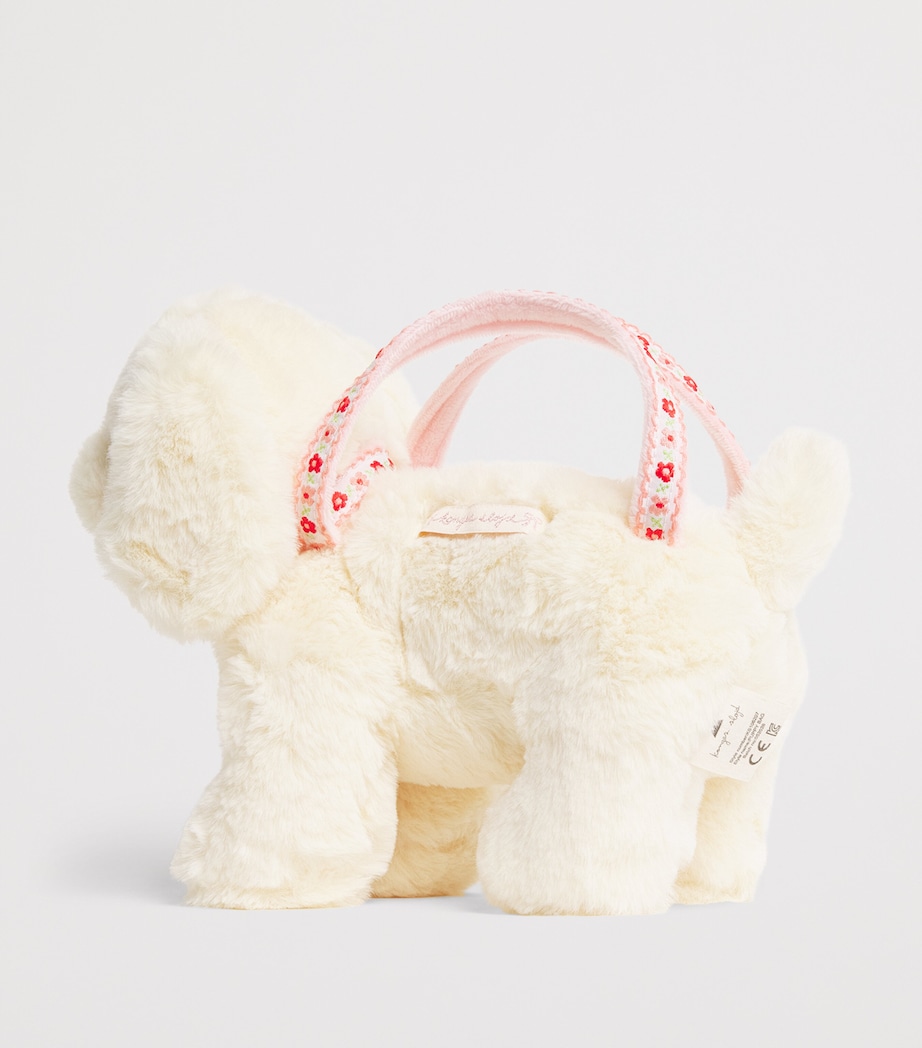 KONGES SLOJD Plush Puppy Bag White Image 2