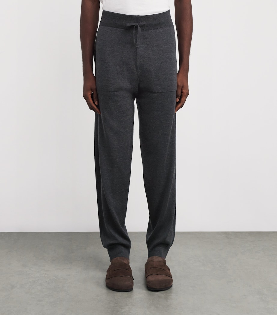 Merino Wool Cuffed Sweatpants CHARCOAL Image 3