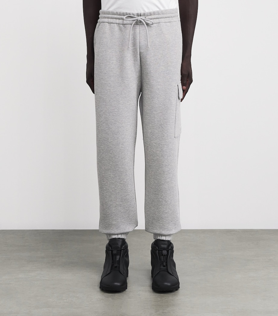 Cotton-Blend Marvin Cargo Sweatpants LT GREY MX A Image 3
