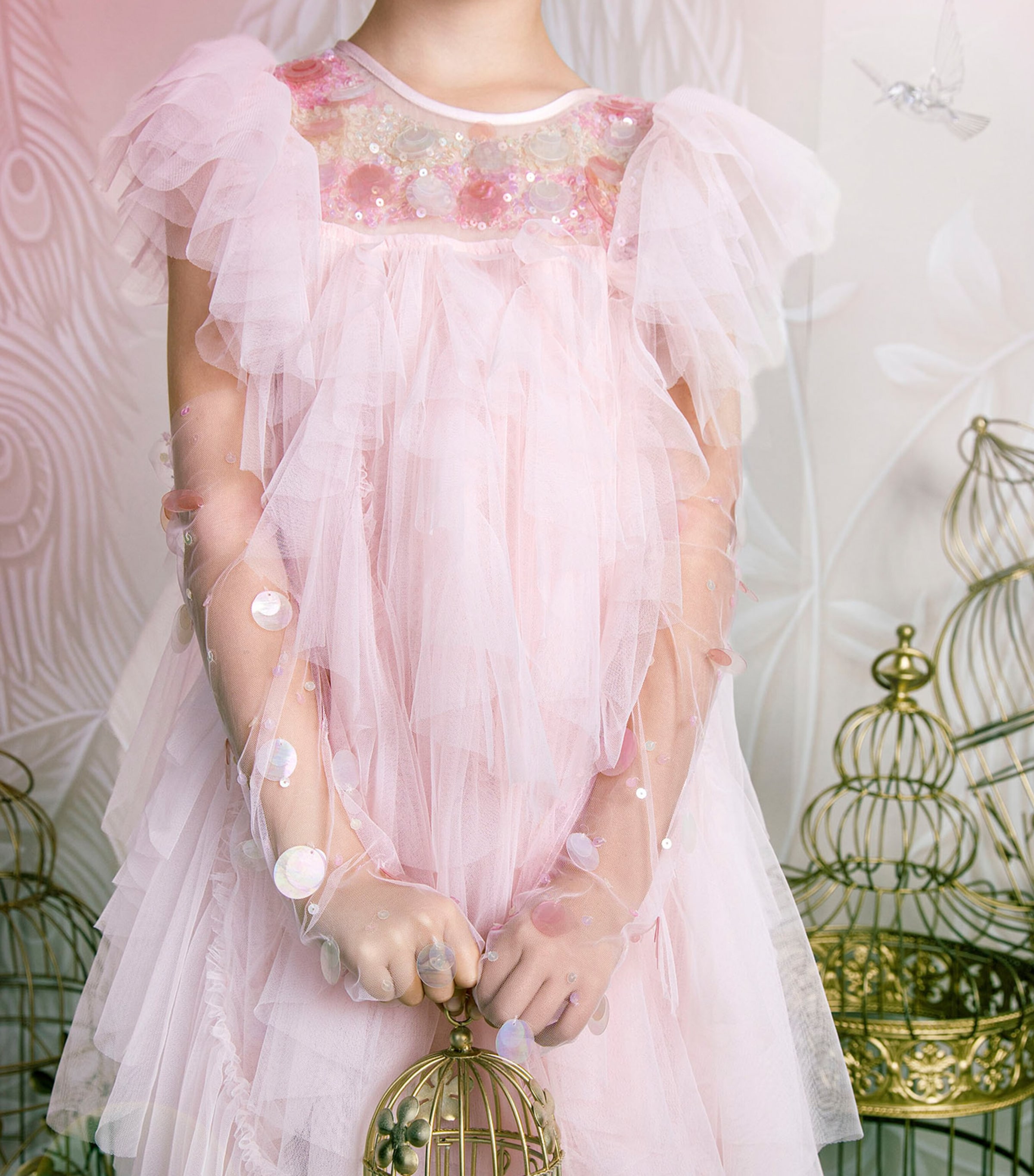 Tutu Du Monde Embellished Sunset Bliss Gloves Candy Floss Image 3