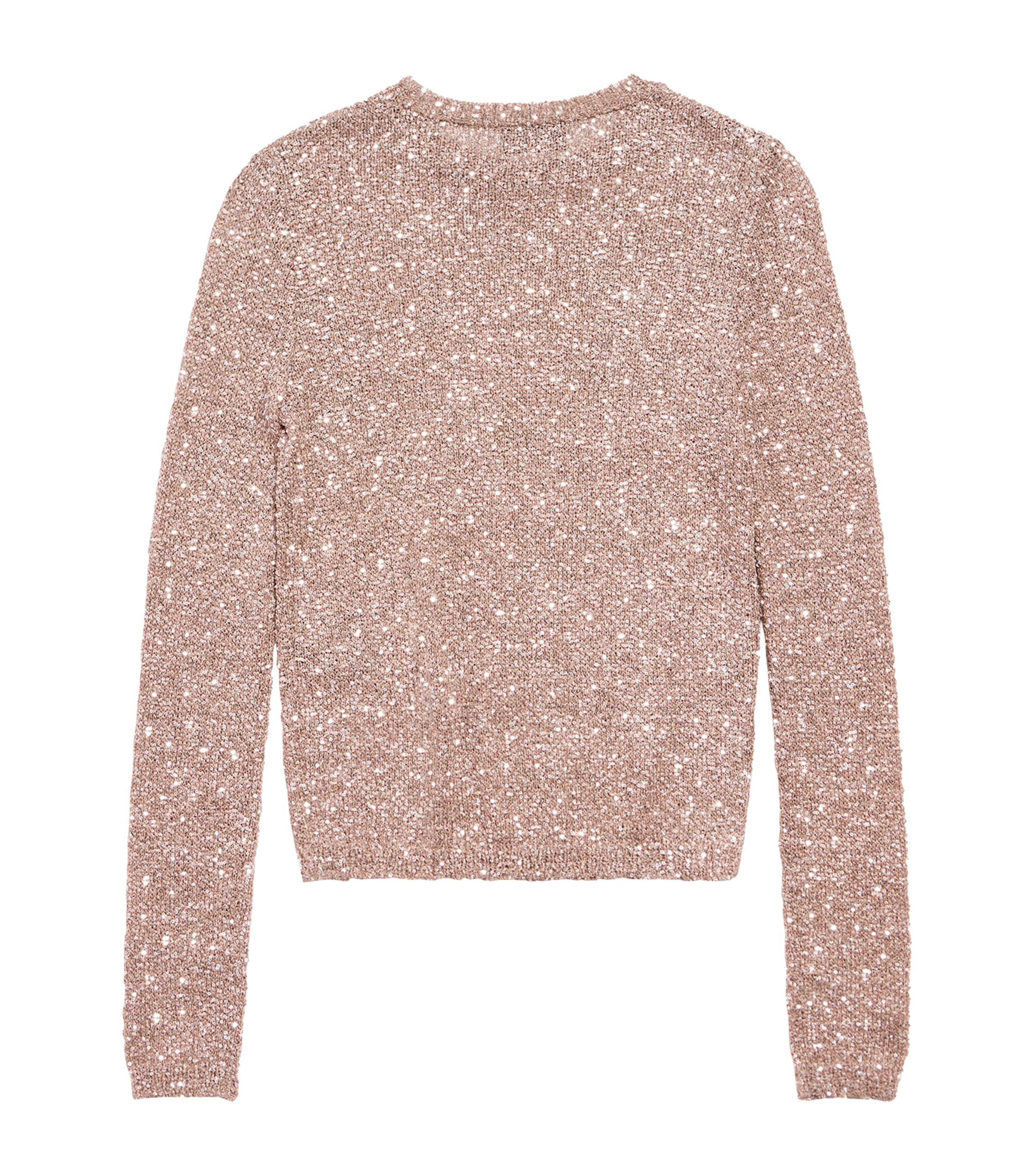 Balenciaga Womens Sequinned Sweater Image 1