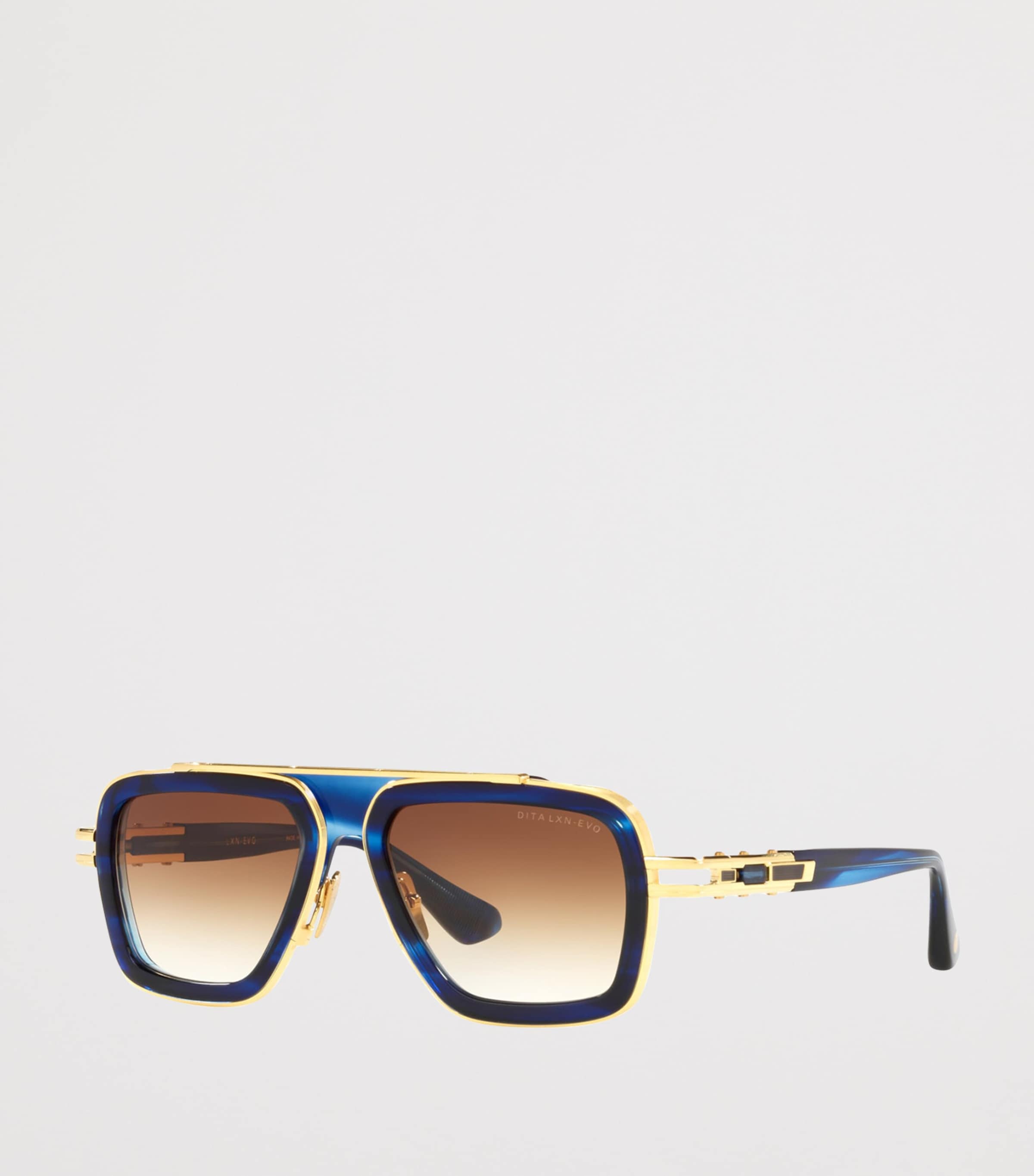 DITA LXN Evo Rectangle Sunglasses Blue Image 2