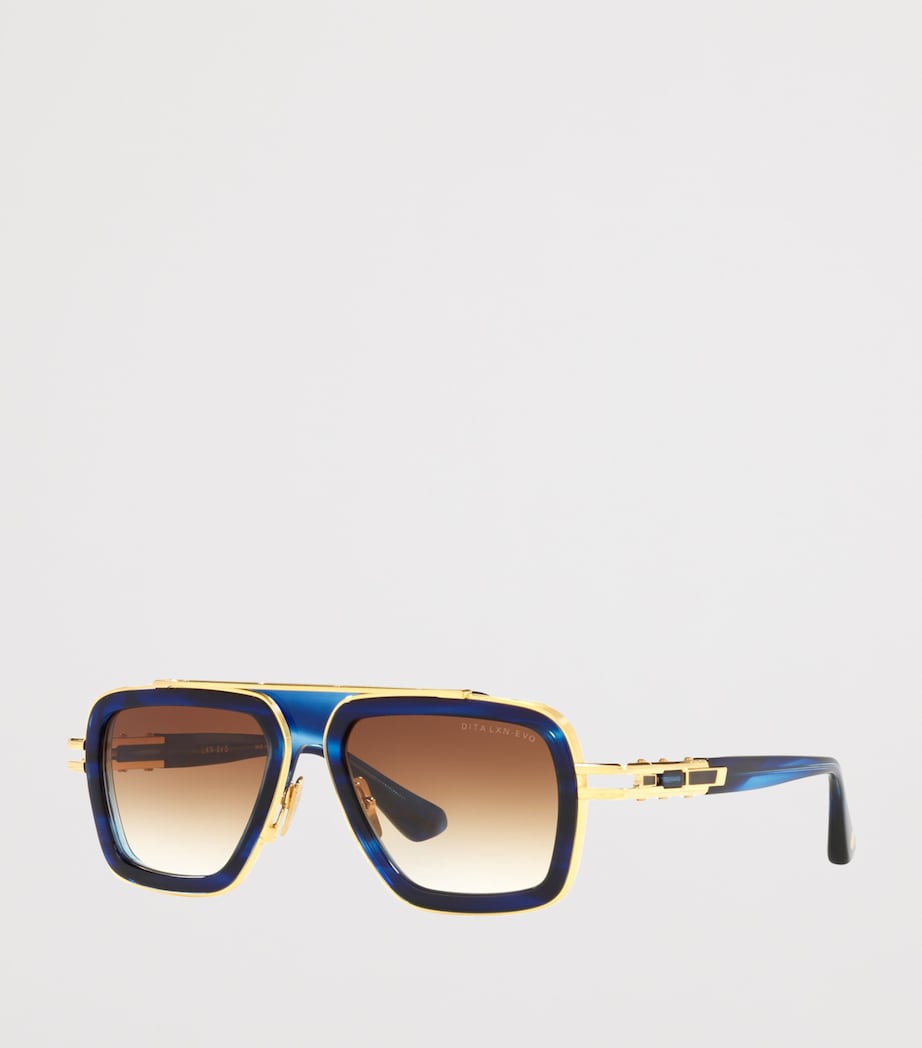 DITA LXN Evo Rectangle Sunglasses Blue Image 2