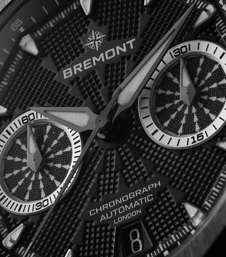 Bremont Stainless Steel Supernova Chronograph Watch 41mm Black Image 6