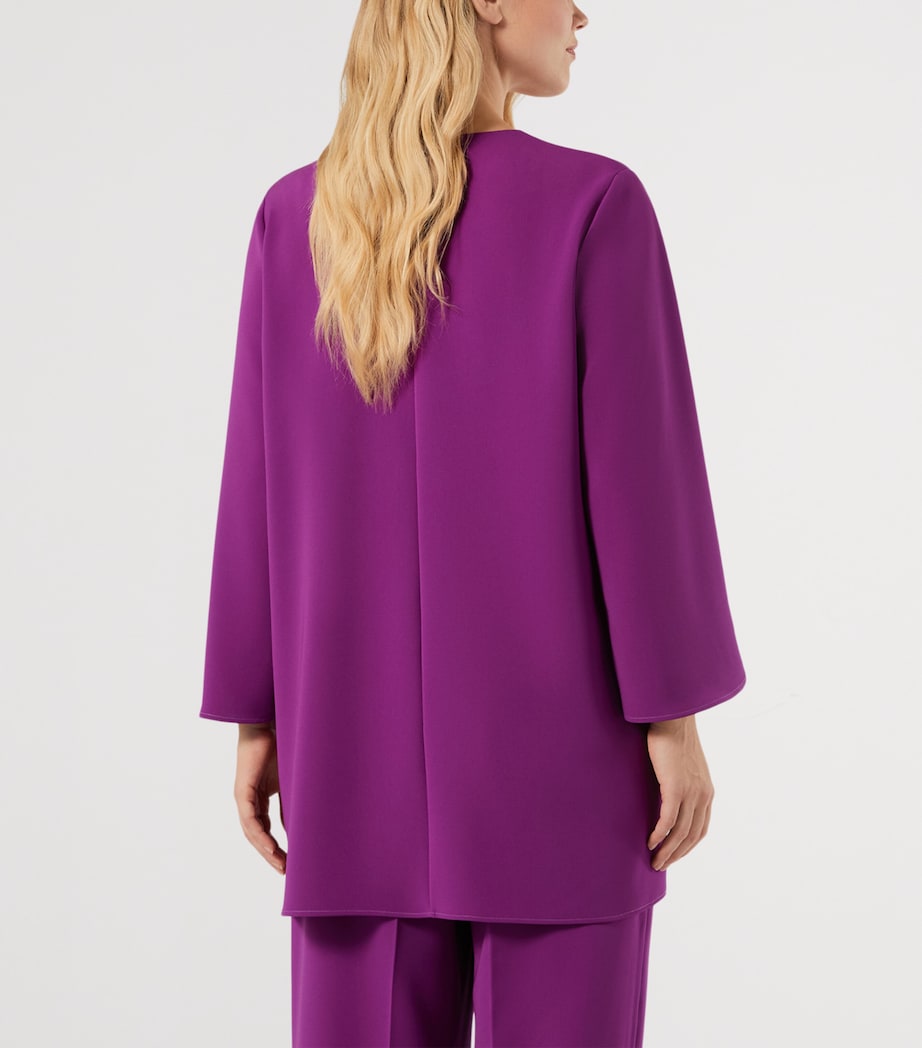 Marina Rinaldi Womens Embellished Top Fuxia Viola Image 4