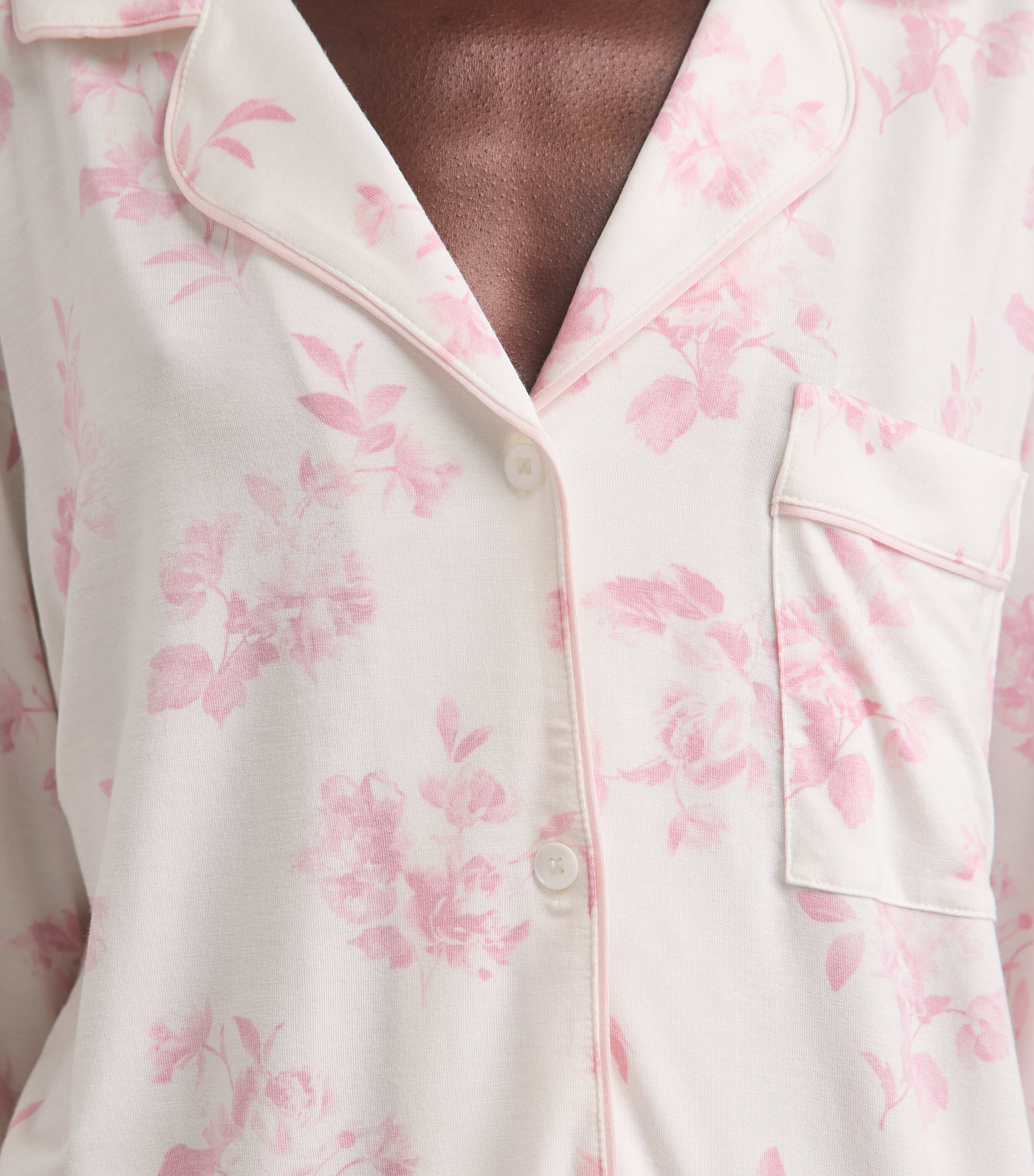 Eberjey Womens Floral Gisele Pyjama Set Rgppp Rose Gard Image 3