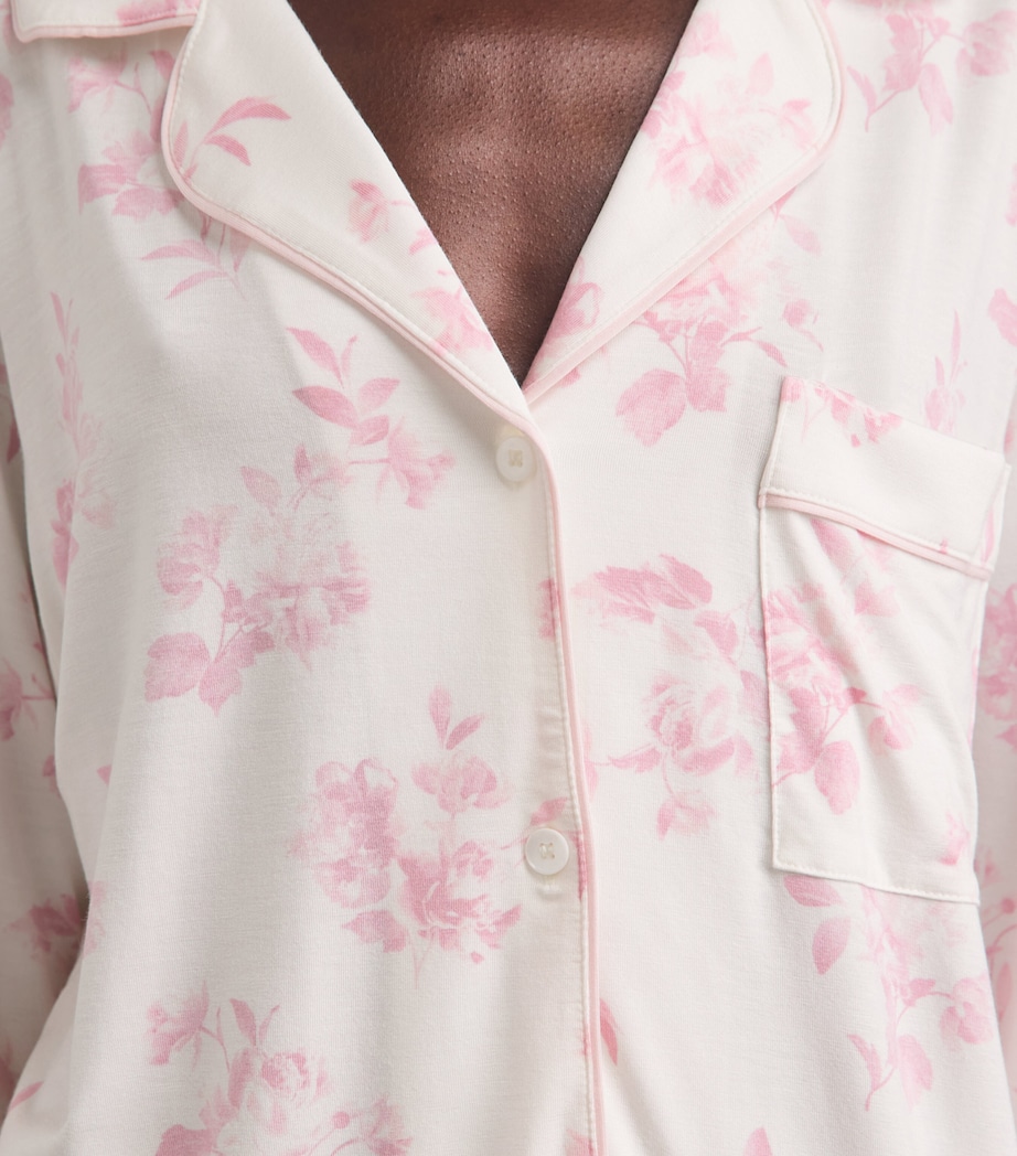Eberjey Womens Floral Gisele Pyjama Set Rgppp Rose Gard Image 3