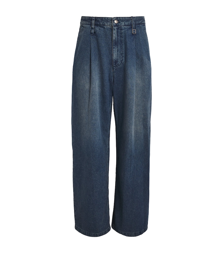 Wooyoungmi Mens Wide-Leg Jeans Blue Image 1