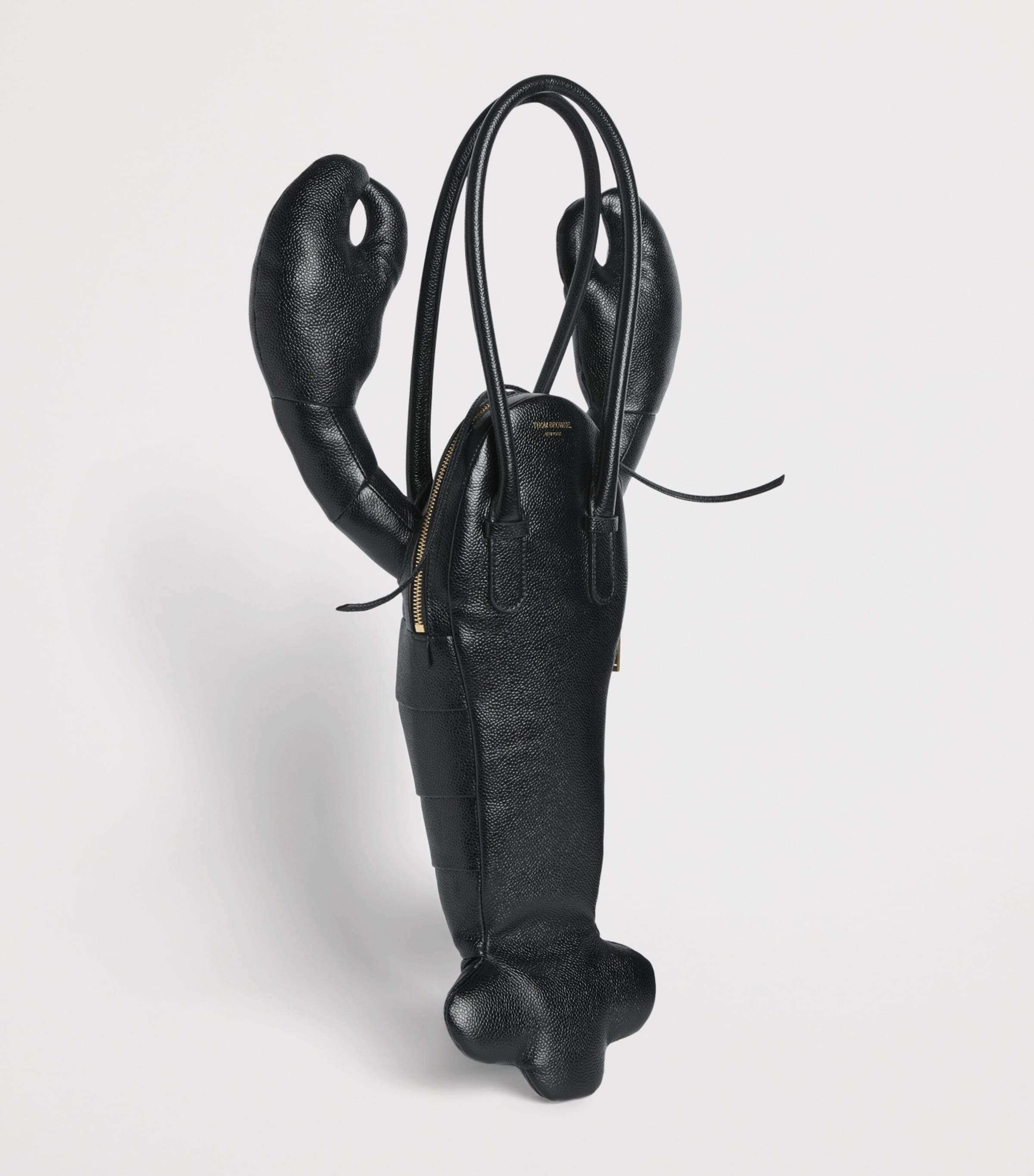 Thom Browne Pebble Grain Leather Lobster Bag Black Image 3
