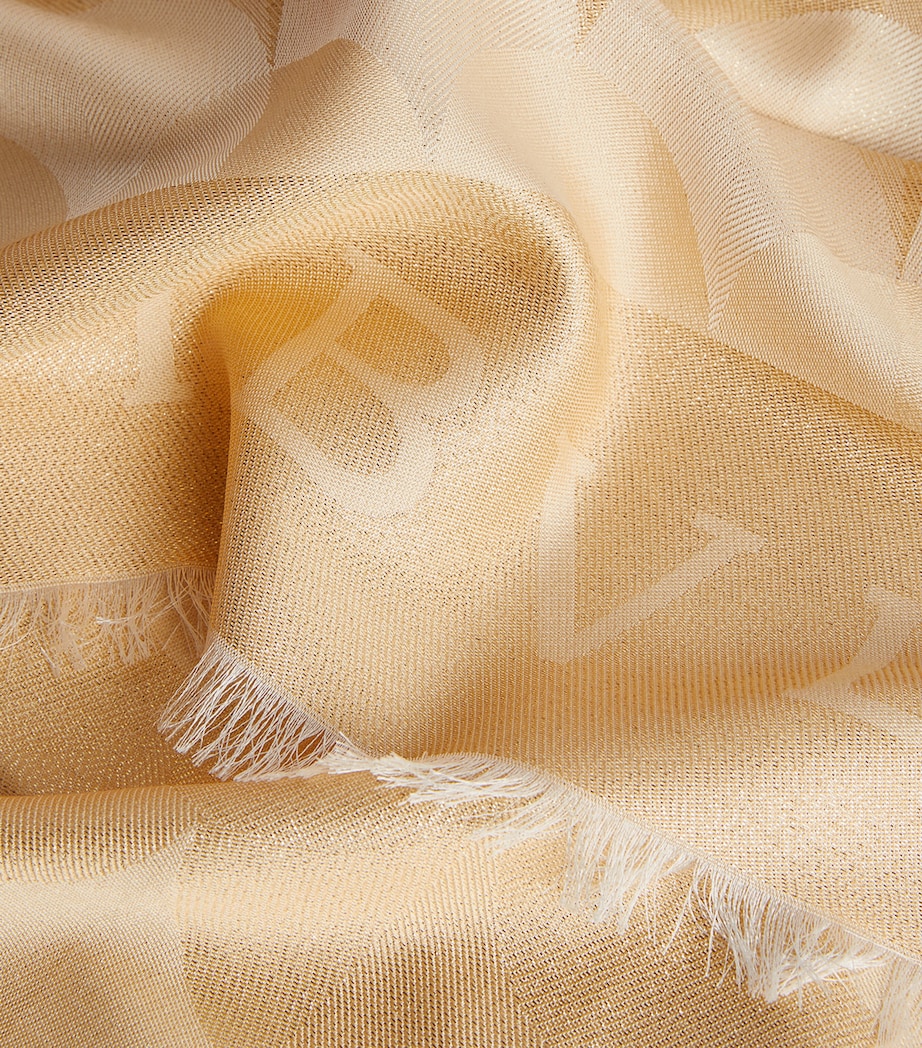 Silk Diva Scarf GOLD Image 5