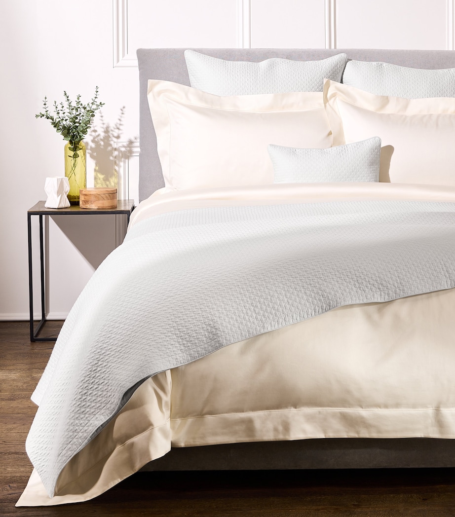 Celso De Lemos Prince Super King Bedspread (290cm x 255cm) Perle Image 2
