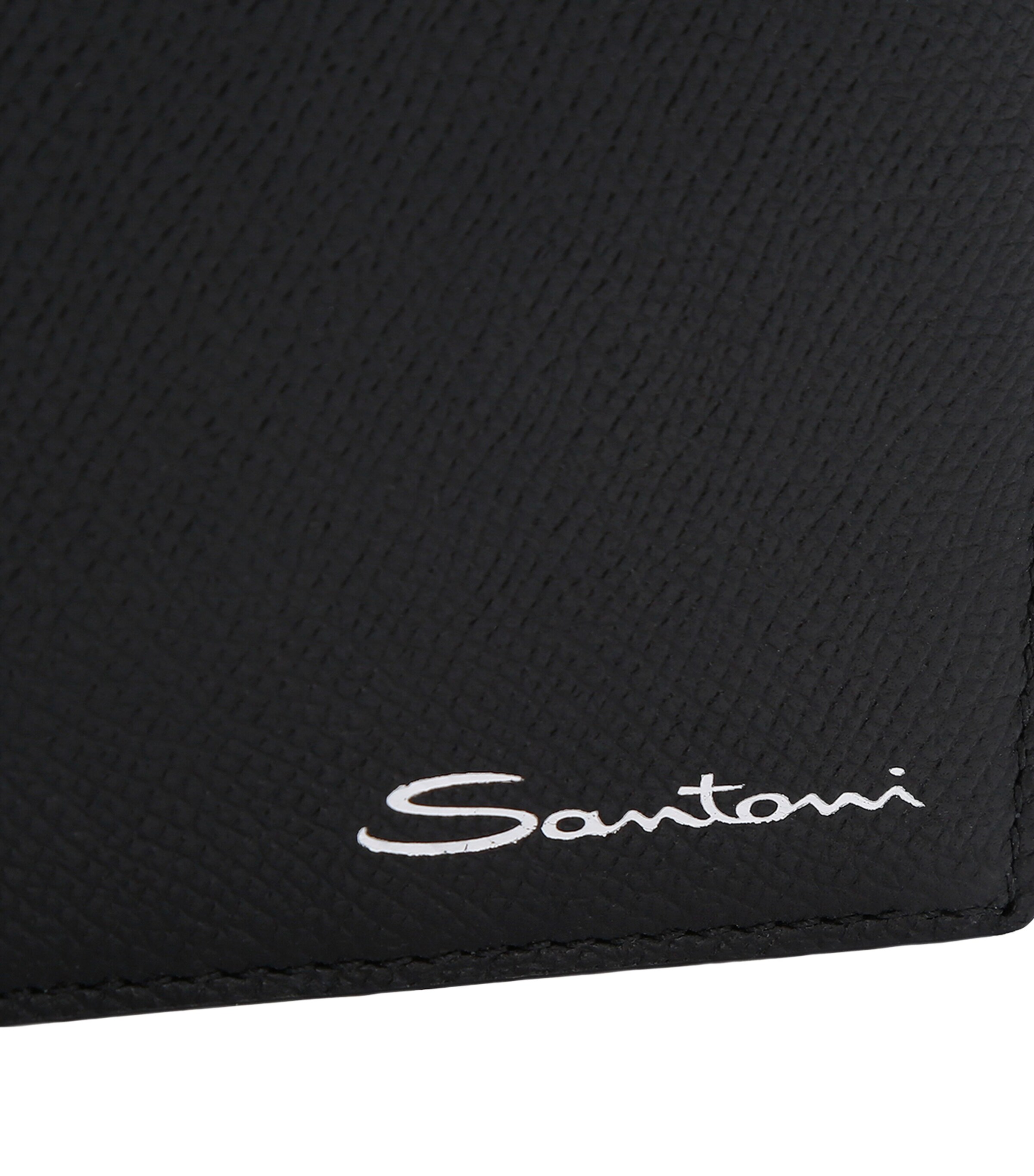 Textured Leather Wallet BLACK Image 4