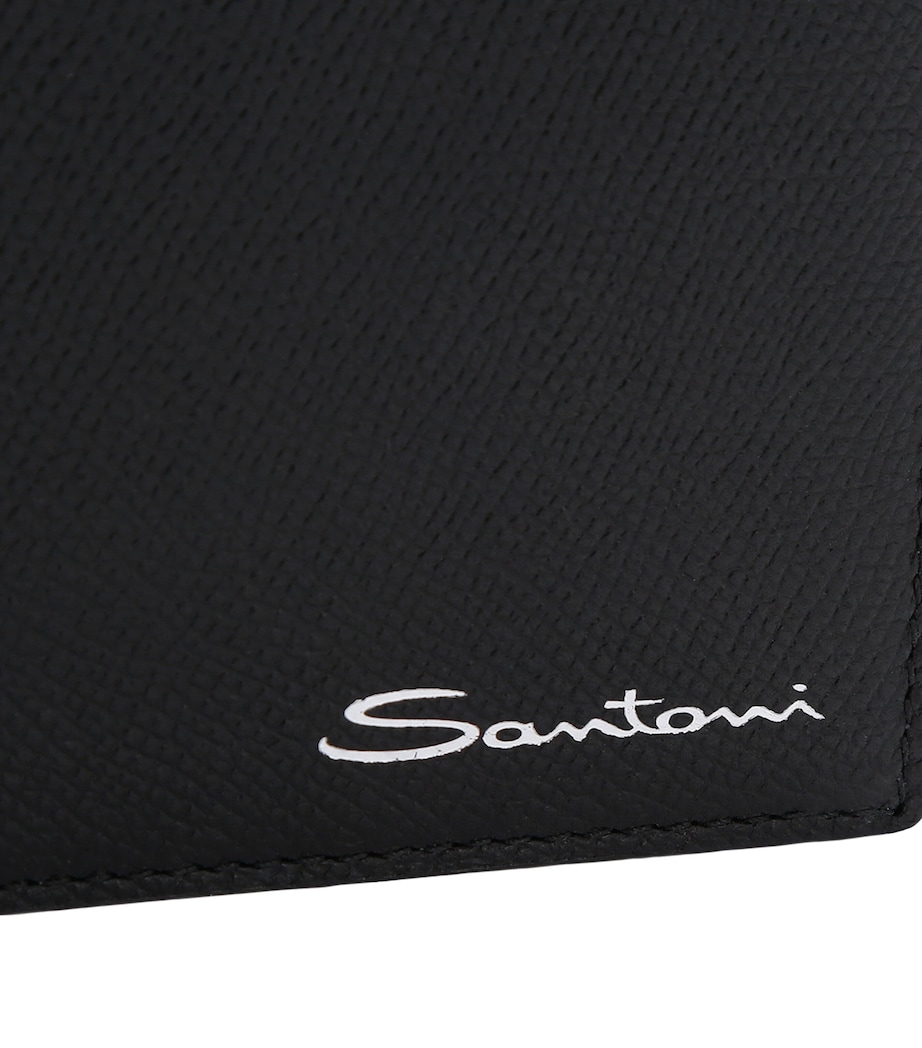 Textured Leather Wallet BLACK Image 4