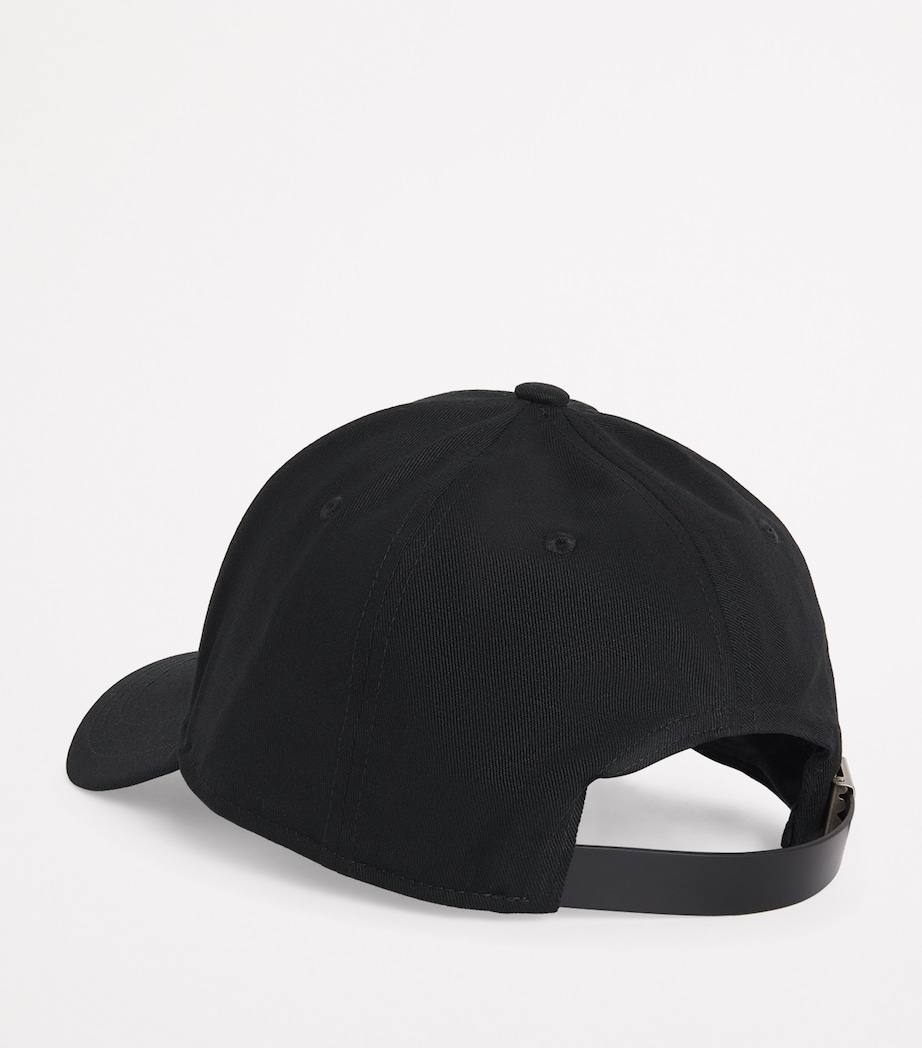 Cotton Logo Baseball Cap BLK/NICKEL LOGO-282 Image 3
