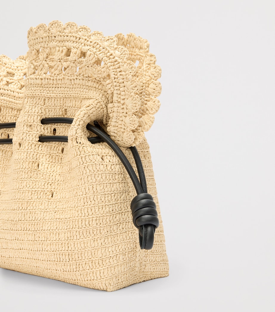 LOEWE x Paula's Ibiza Raffia Flamenco Purse Natural Image 7