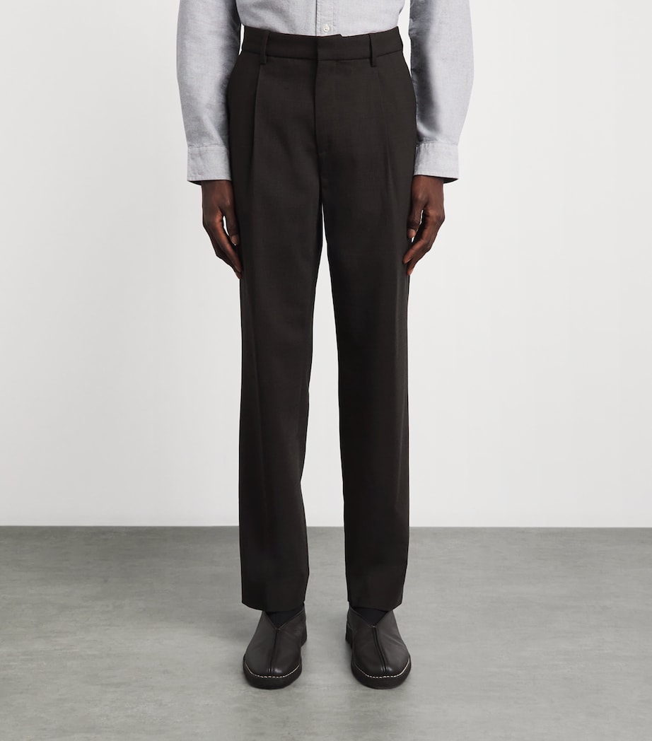 Barena Mens Wool Check Gazara Trousers Bruno Image 4