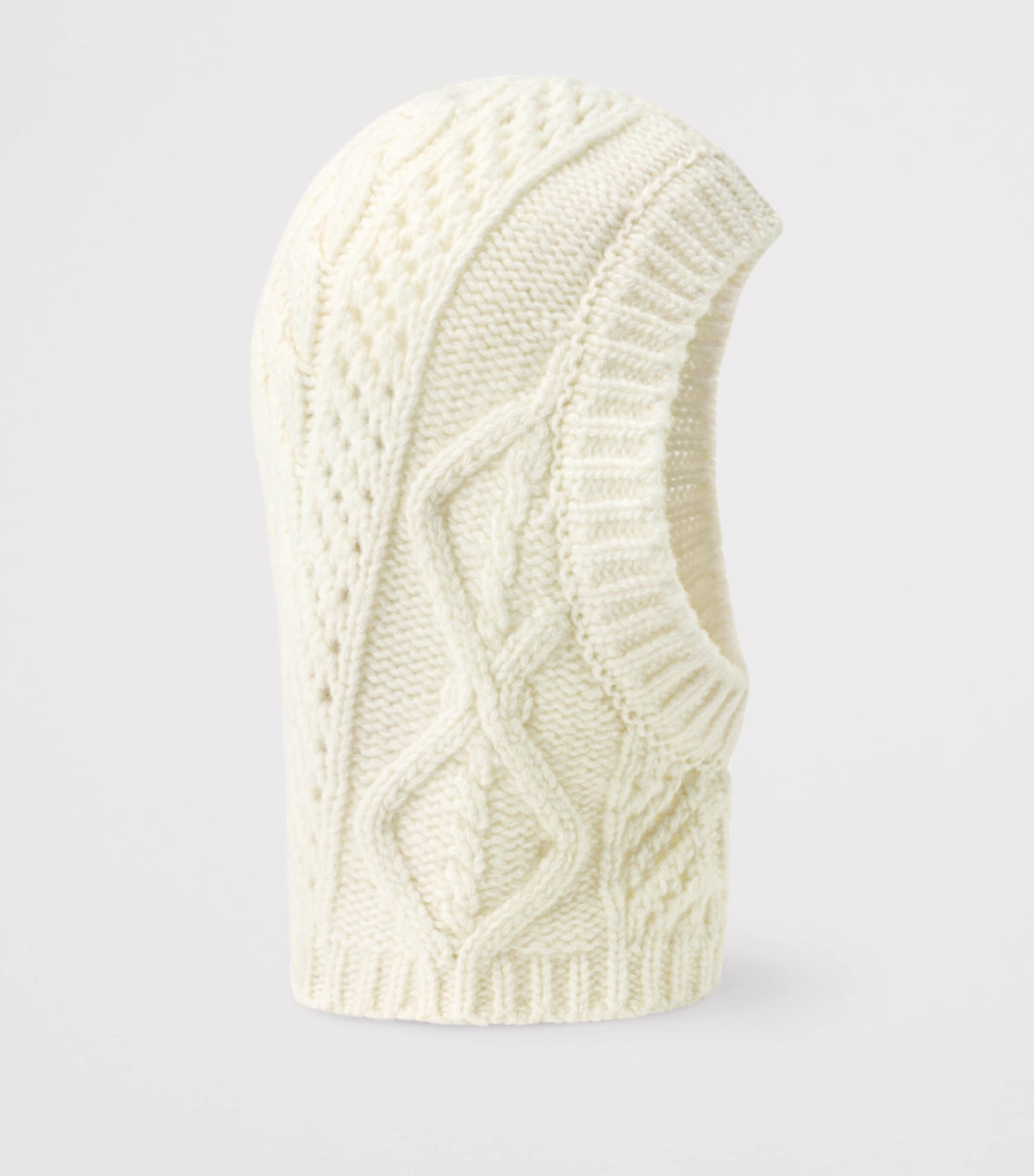 Wool LV Holiday Snood CREAM Image 2