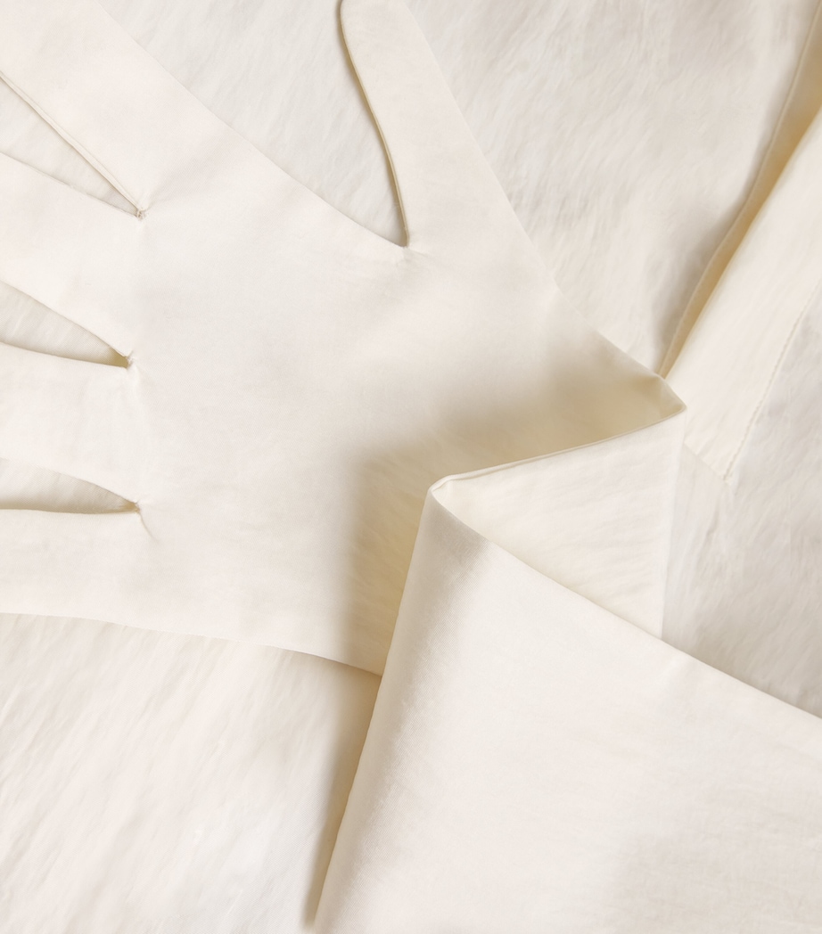 Glove Scarf Blouse 03-ECRU Image 5