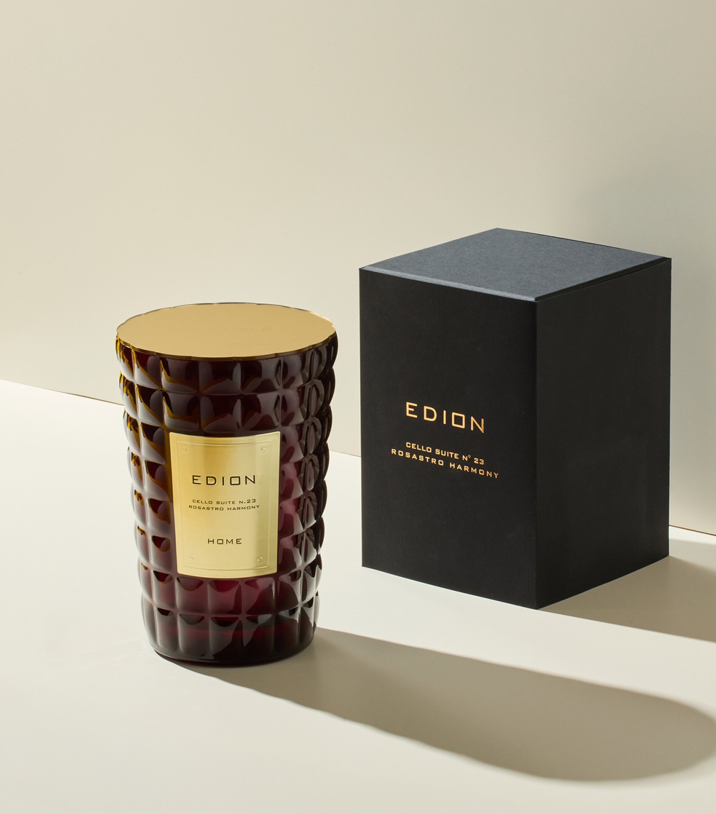 EDION Cello Suite No.23 Rosastro Harmony Candle (2.5kg) Burgundy Image 2
