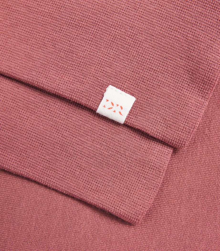 Brirish Roses Derek Rose Pink Harley Half-Zip Sweatshirt | Harrods UK