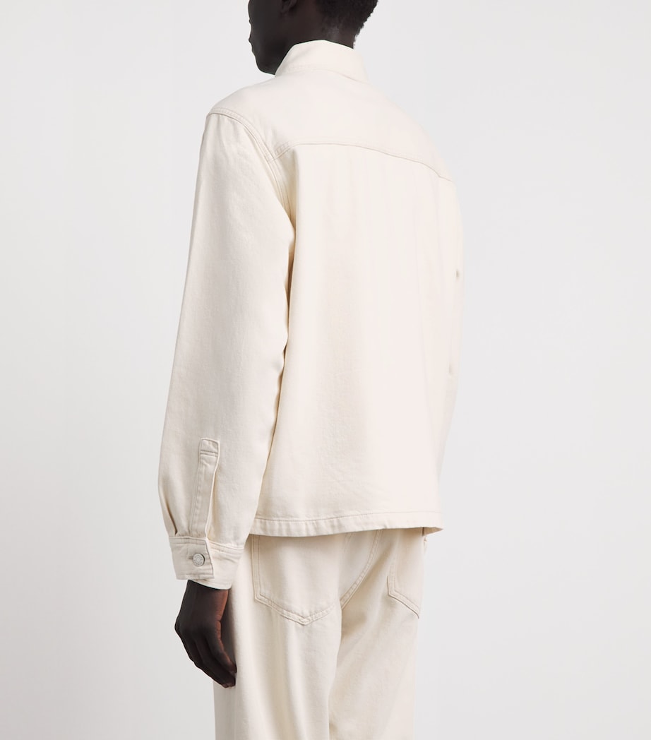 Samsøe Samsøe Mens Organic Cotton Sachore Overshirt Soft Natural Image 5