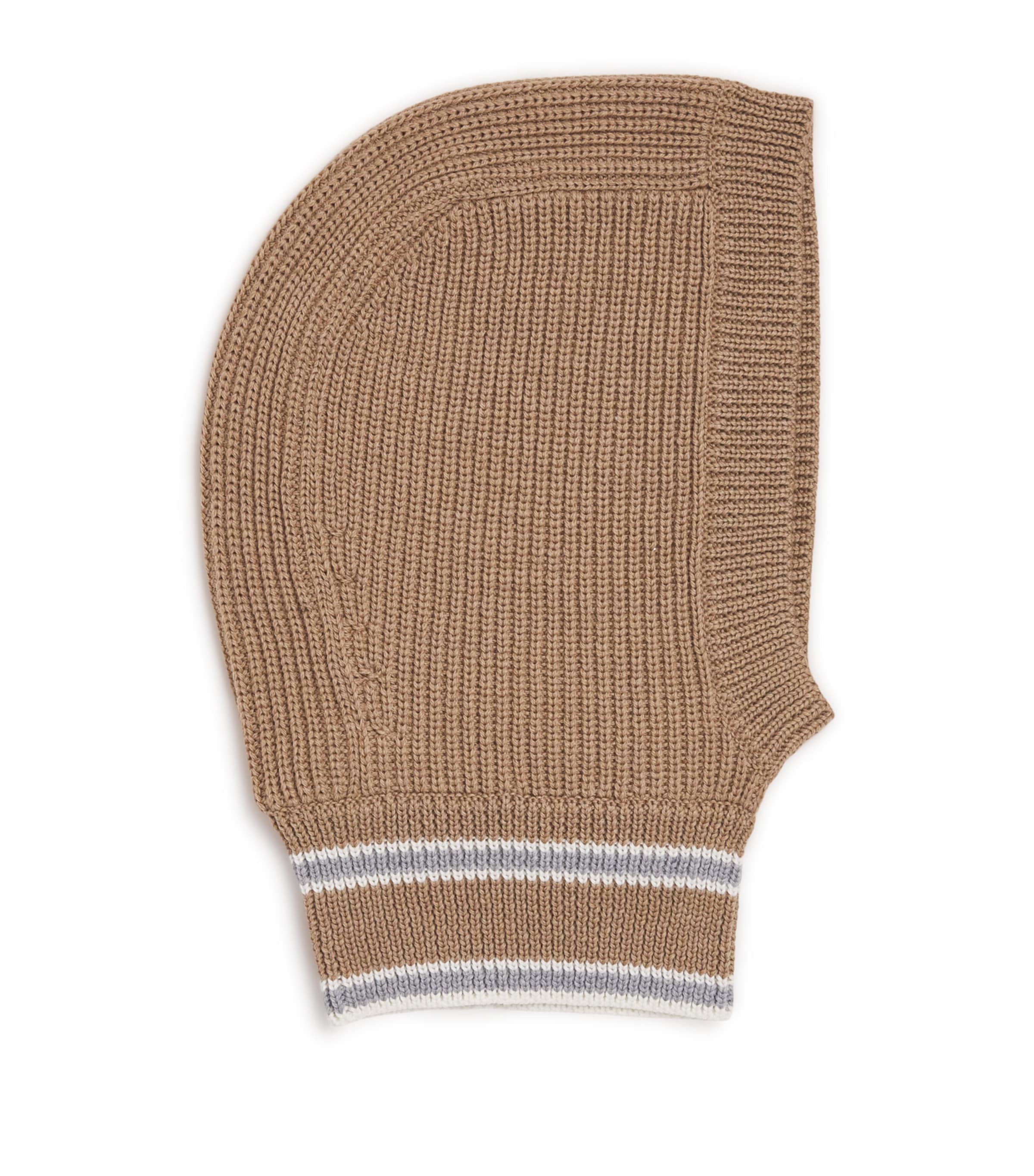 Merino Wool Stripe Cowl CHINO/SOURIS/FLOCON Image 1