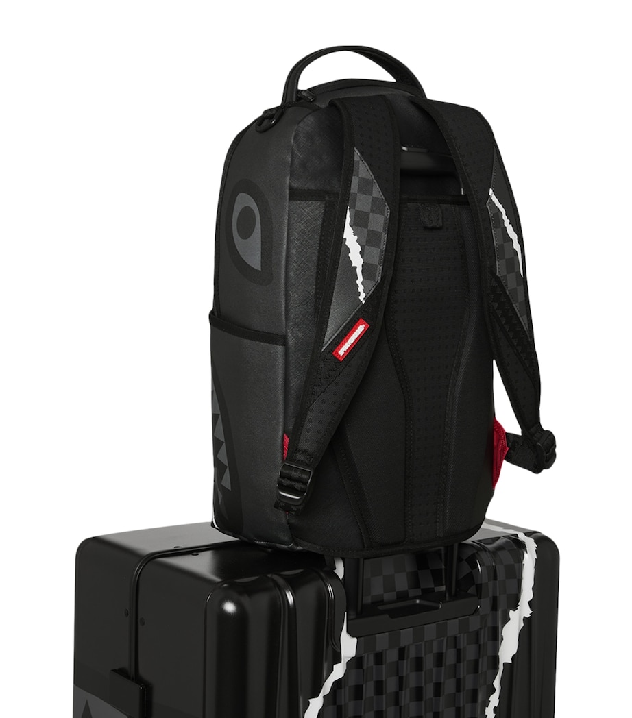 Sprayground Centre Rip Revealing Grey Check-In Suitcase (75cm) Grey Image 6