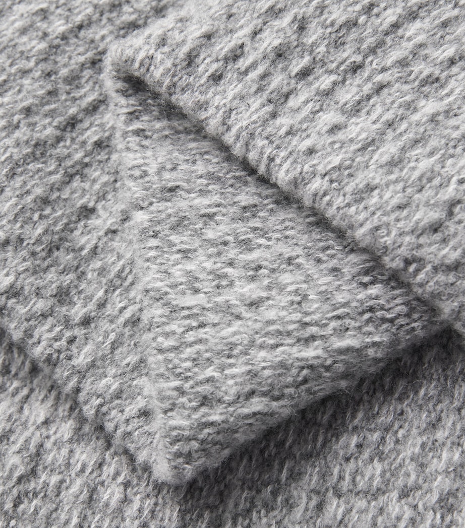 x Aaron Levine Wool-Blend Camden Sweater GREY MARL Image 5
