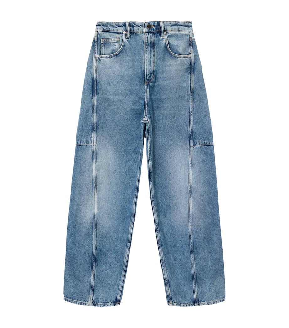 Organic Denim Carter Barrel Jeans MID INDIGO Image 1