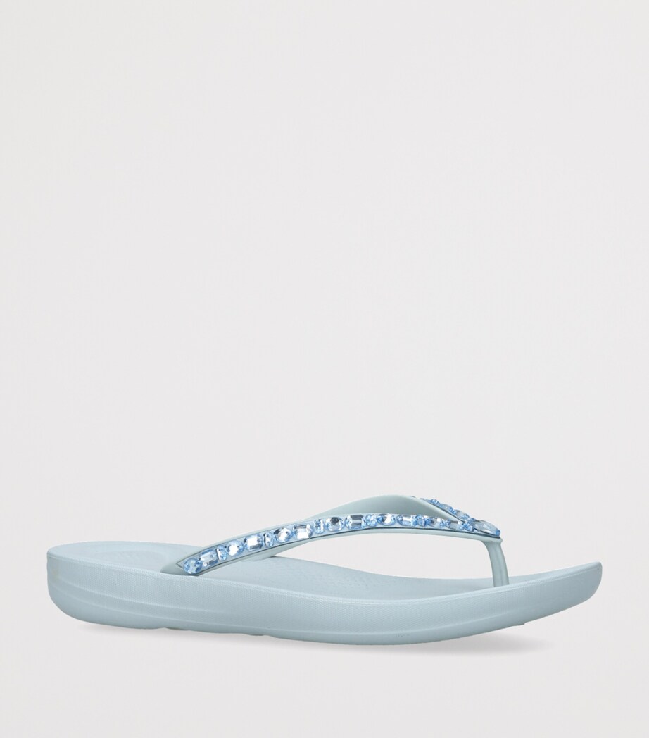 IQUSHION Sparkle Flip Flops BLUE Image 3