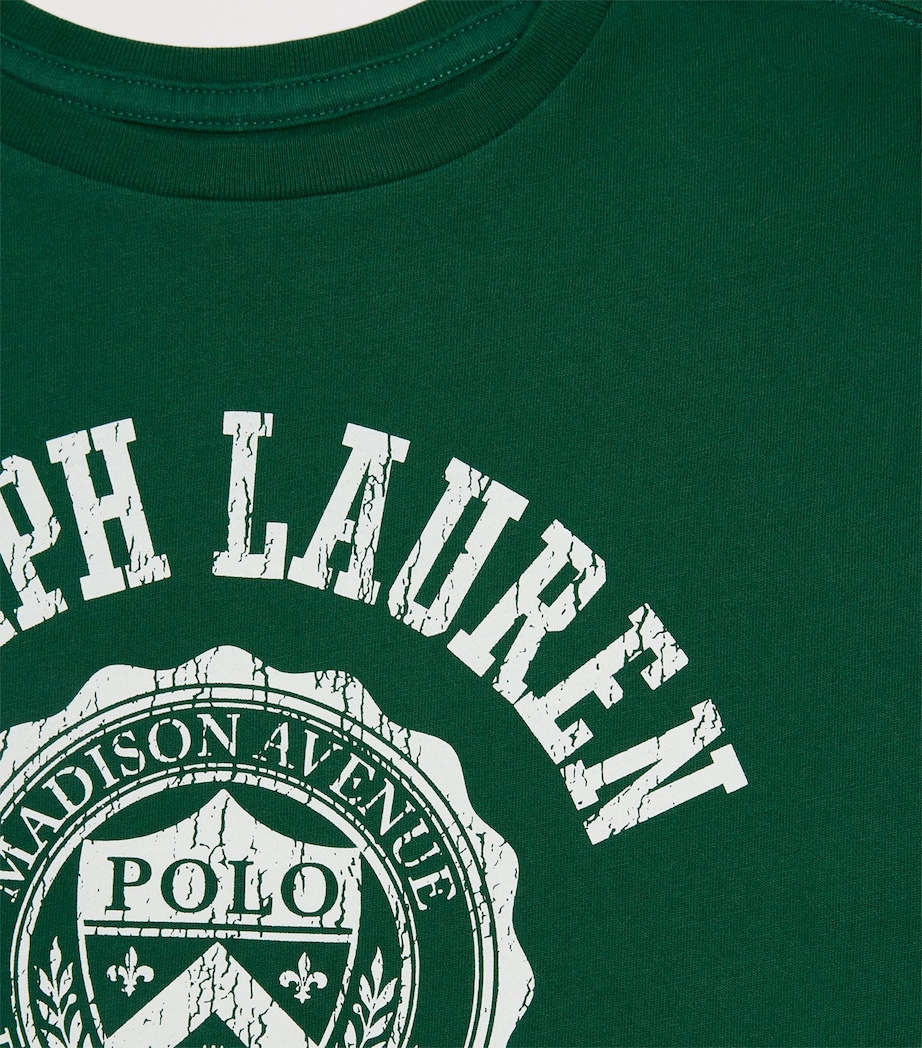 Cotton Logo T-Shirt (6-14 Years) GREEN Image 3