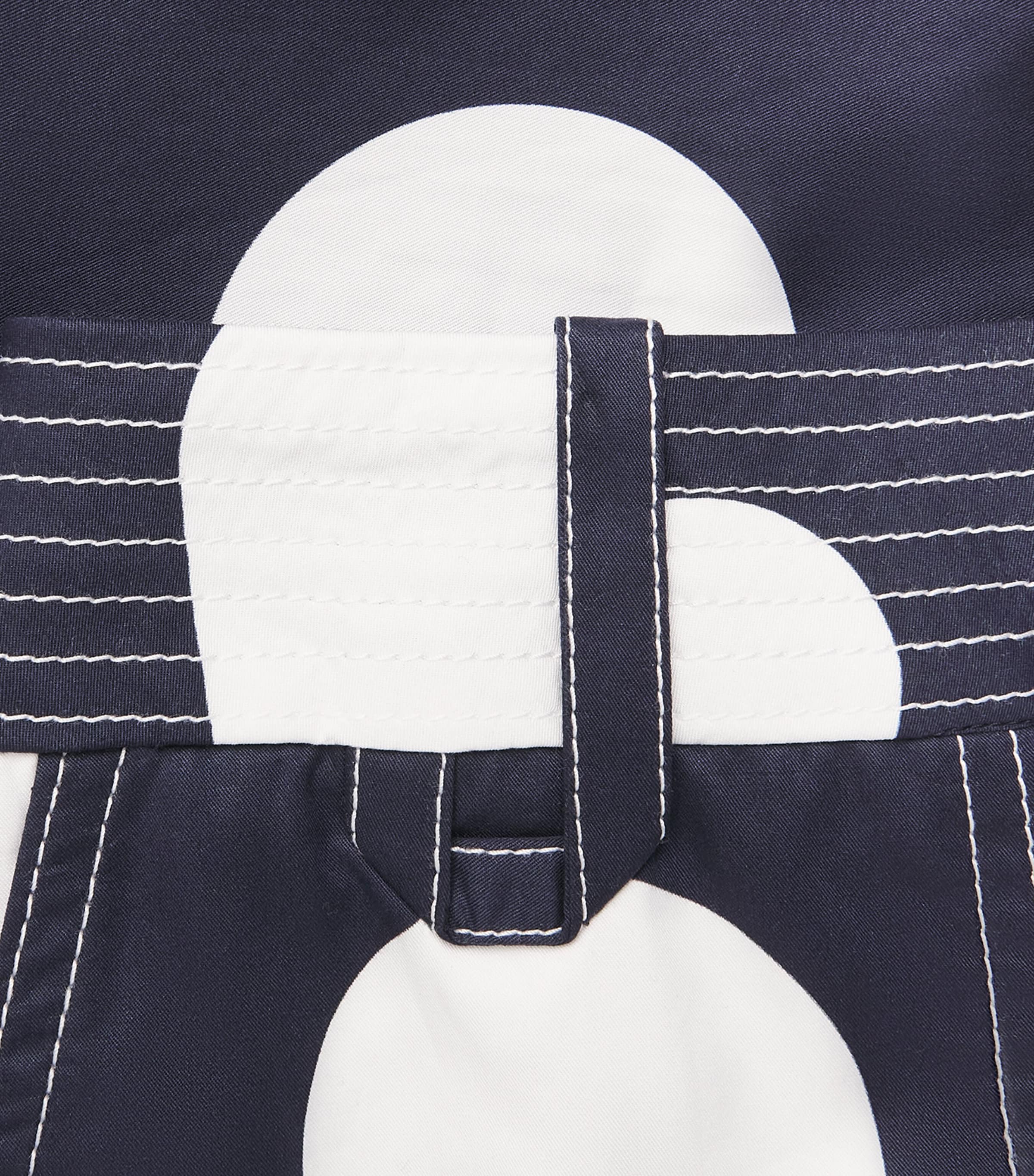 Jacquemus Womens Cotton Polka Dot Cabana Midi Skirt Dots Heart Navy Image 6