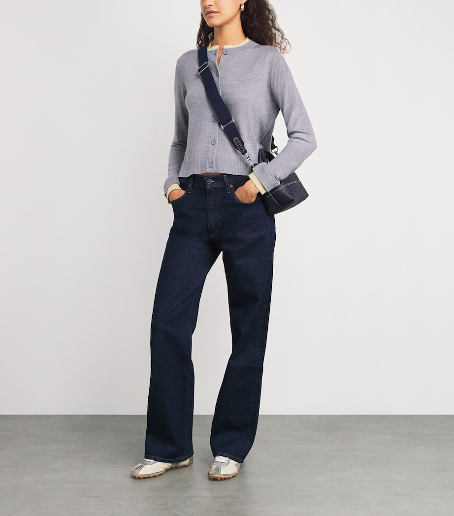 Merino Wool Cardigan MELANGE GREY Image 2