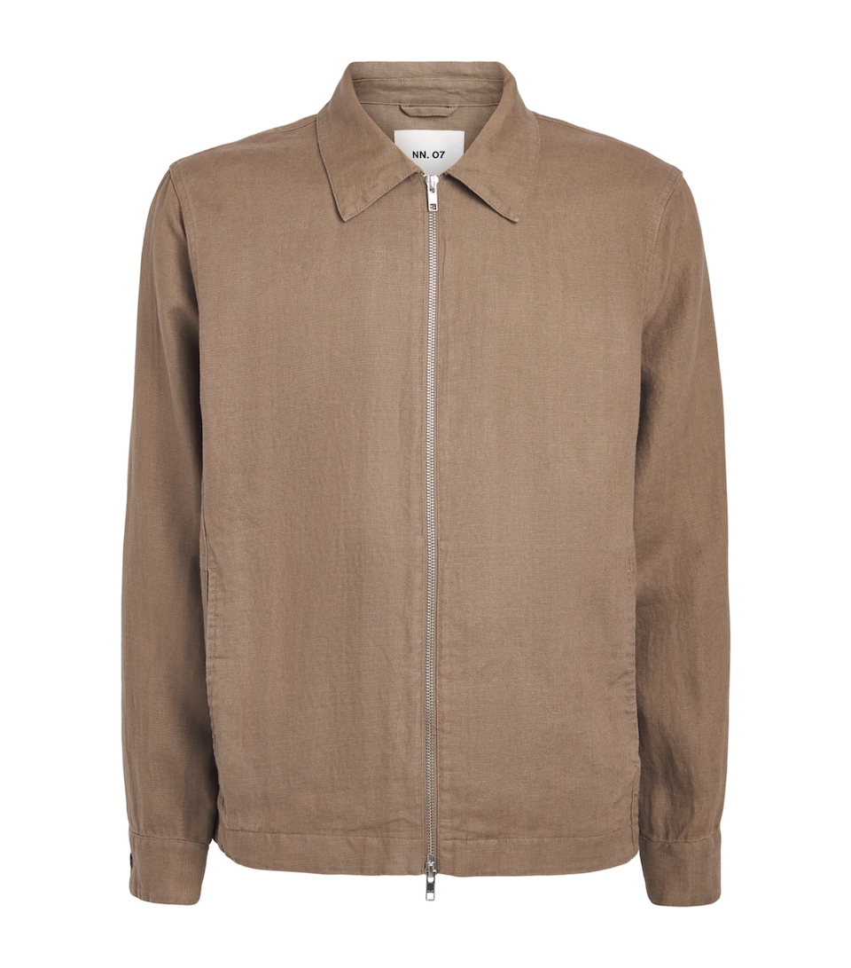 NN.07 Linen Alban Jacket Clay Mirage