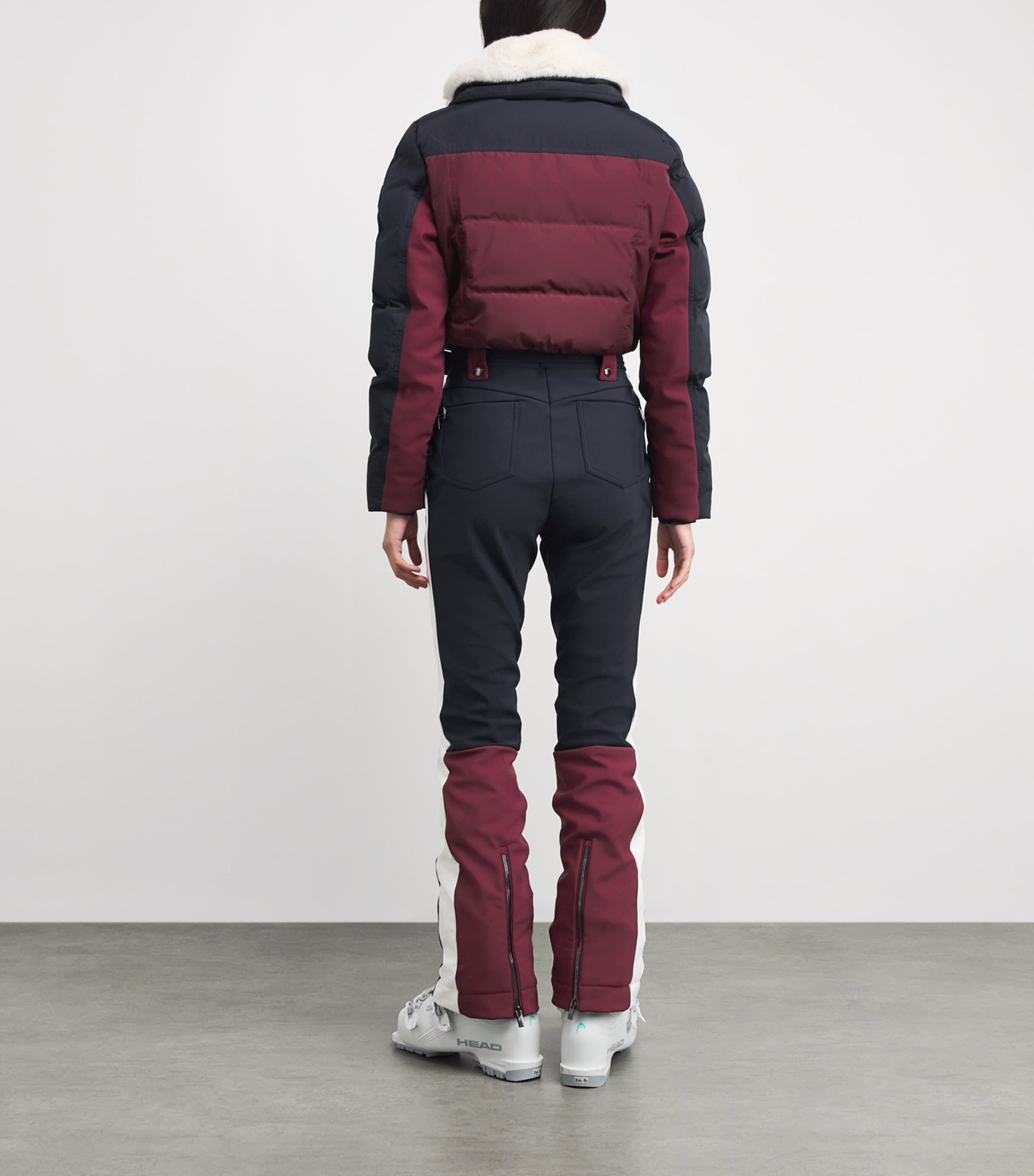 Water-Repellent Karei Ski Suit 2034ACJOU/MRIN/NEIGE Image 3