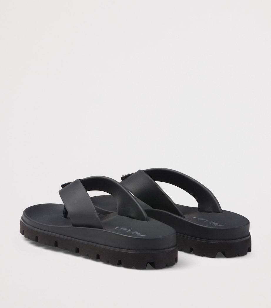 Rubber Logo Thong Sandals F0002 Image 5