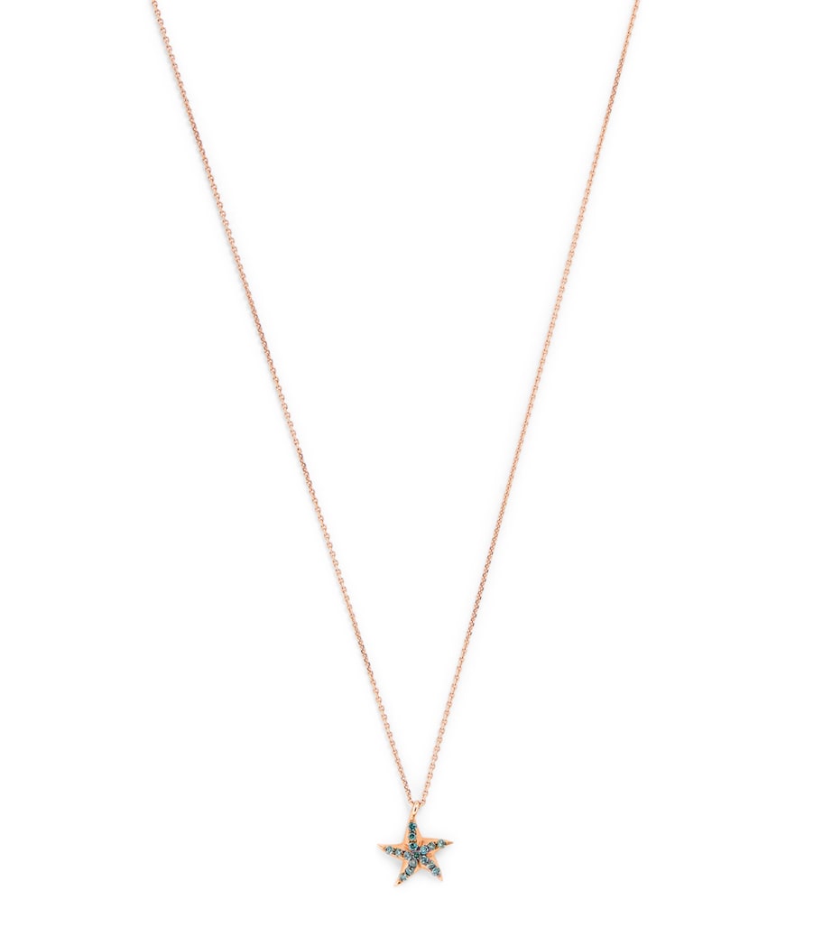 Rose Gold and Diamond Starfish Necklace ROSE GOLD Image 1