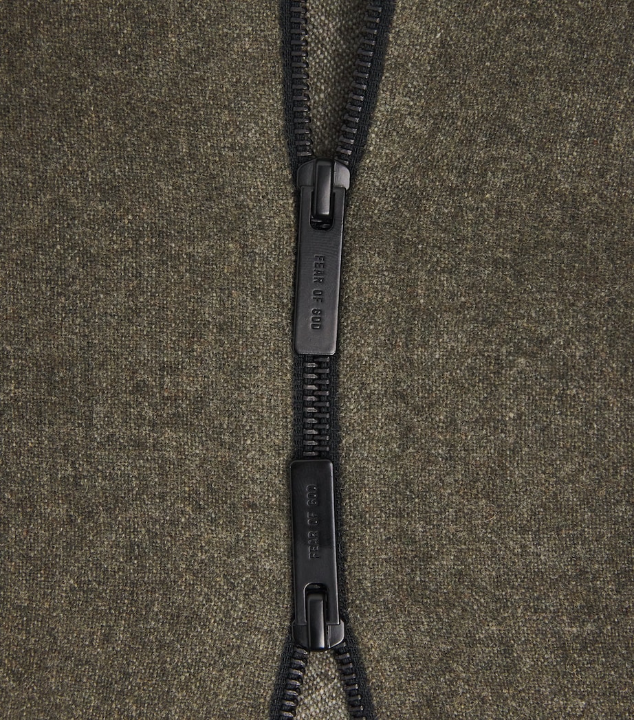 Wool-Blend Hoodie OFF BLACK Image 5