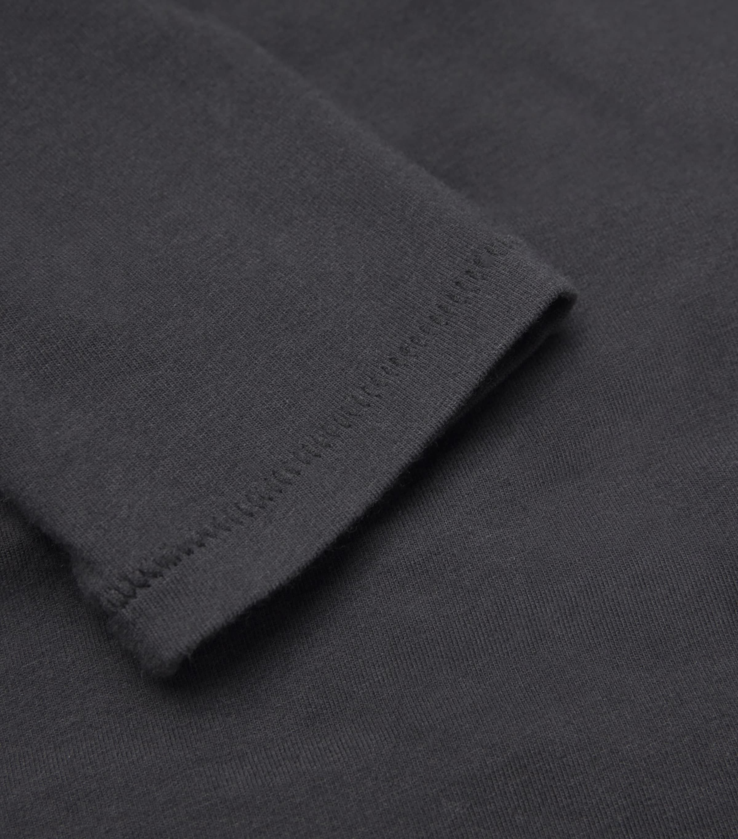 Stretch-Cotton Jersey Rollneck Top SOOT Image 5