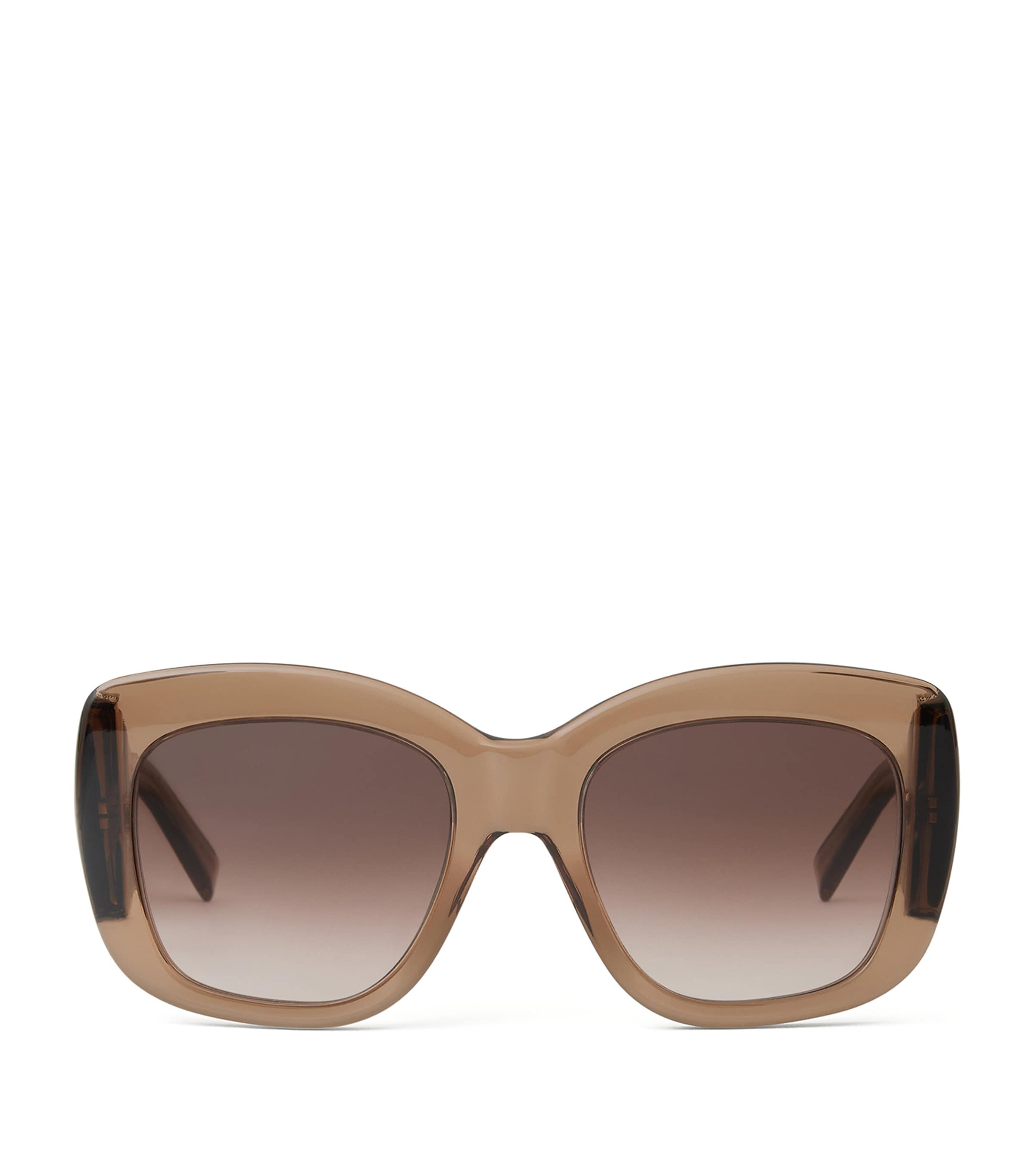 Acetate Bold Sunglasses LIGHT BROWN Image 1