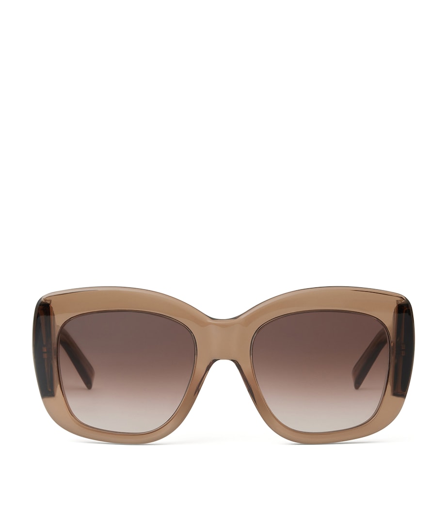 Acetate Bold Sunglasses LIGHT BROWN Image 1
